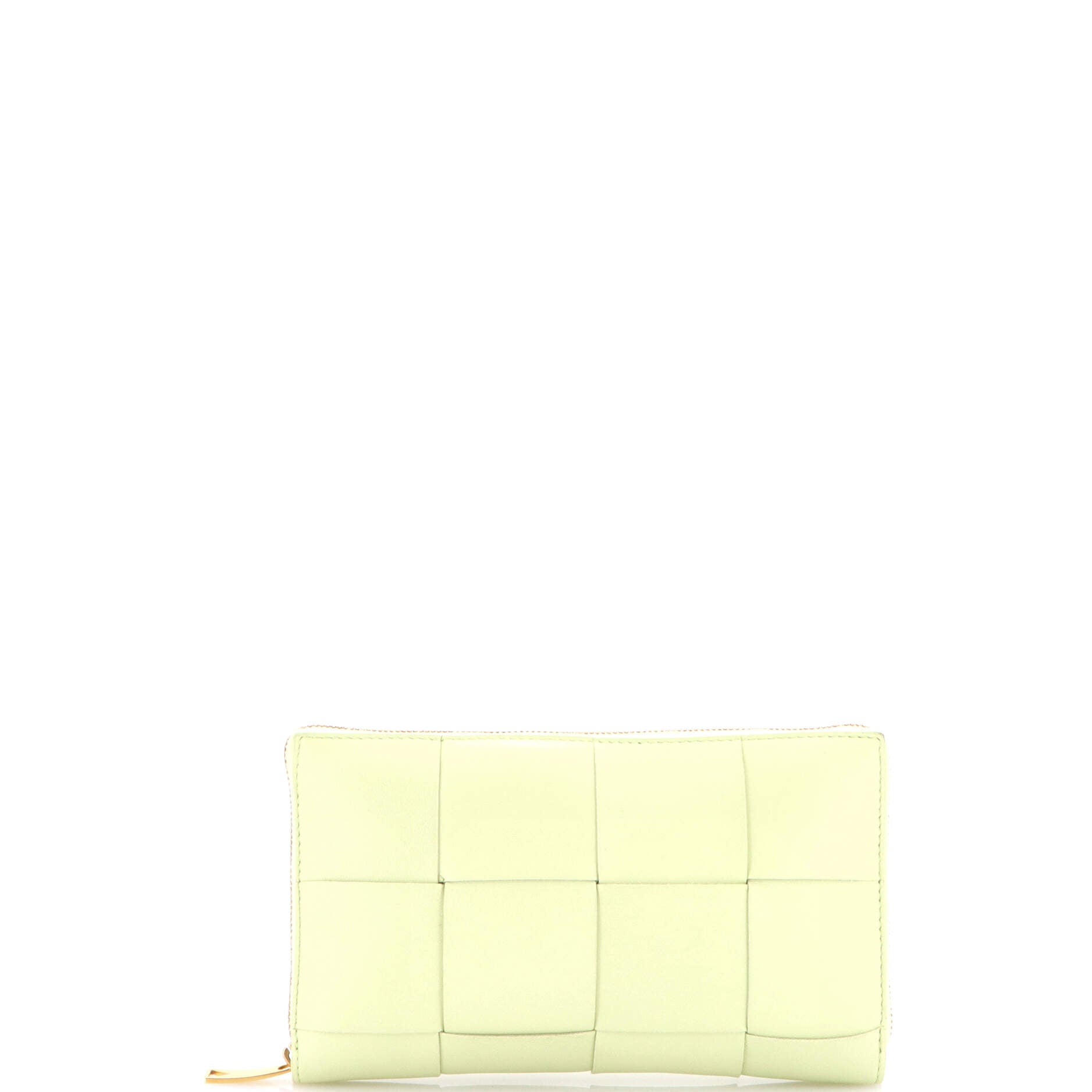 Cassette Zip Around Wallet Maxi Intrecciato Leather Long