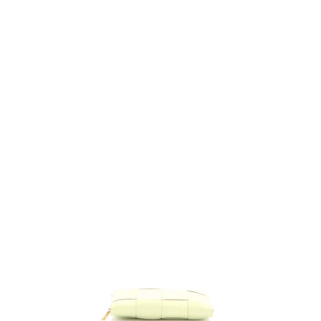 Cassette Zip Around Wallet Maxi Intrecciato Leather Long
