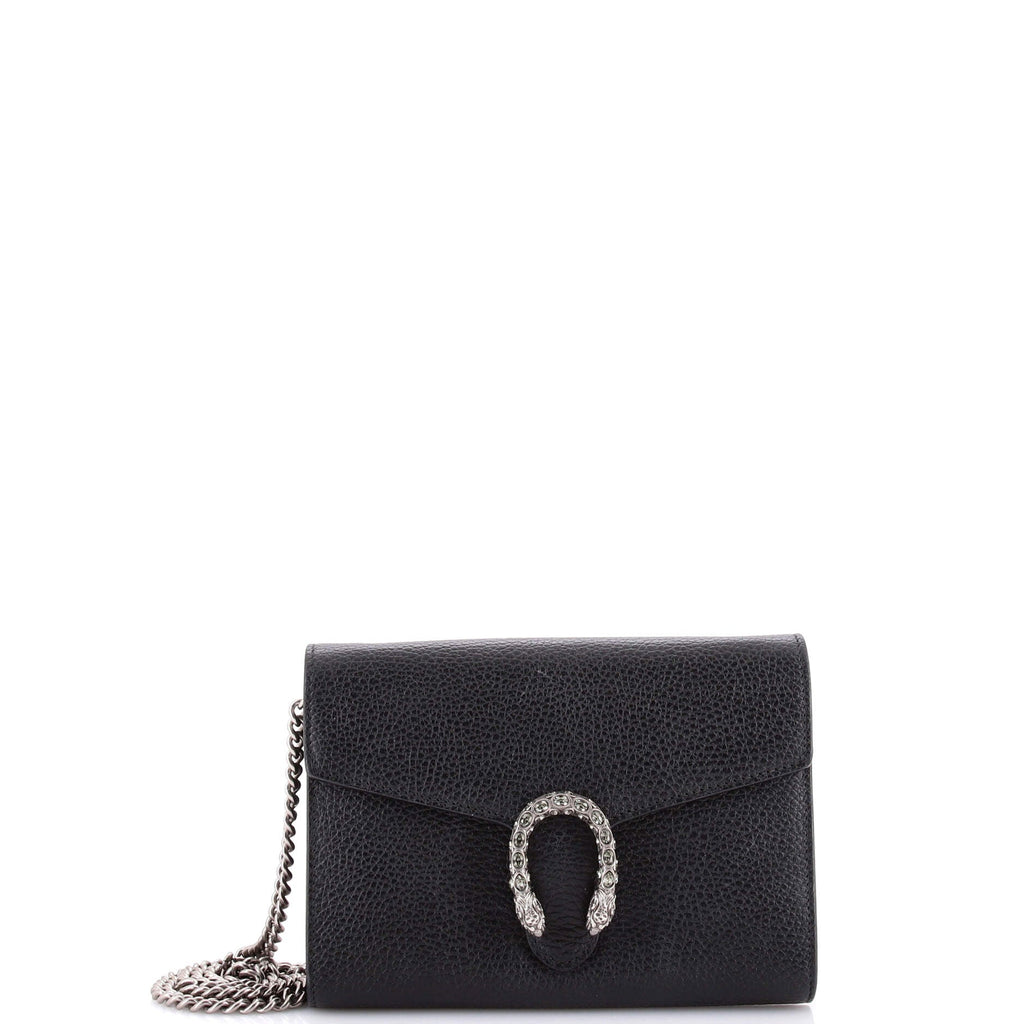 Dionysus Chain Wallet Leather with Embellished Detail Small