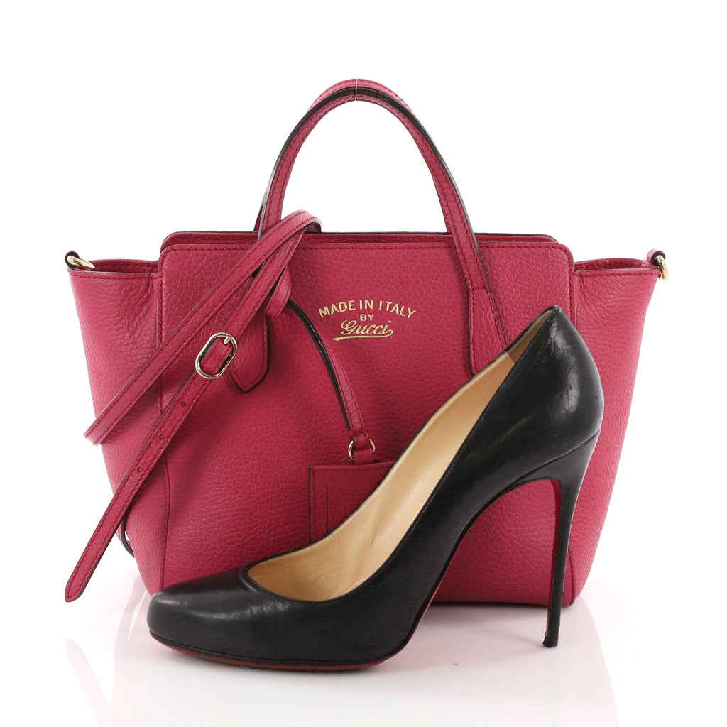 Swing Crossbody Bag Pebbled Leather Mini