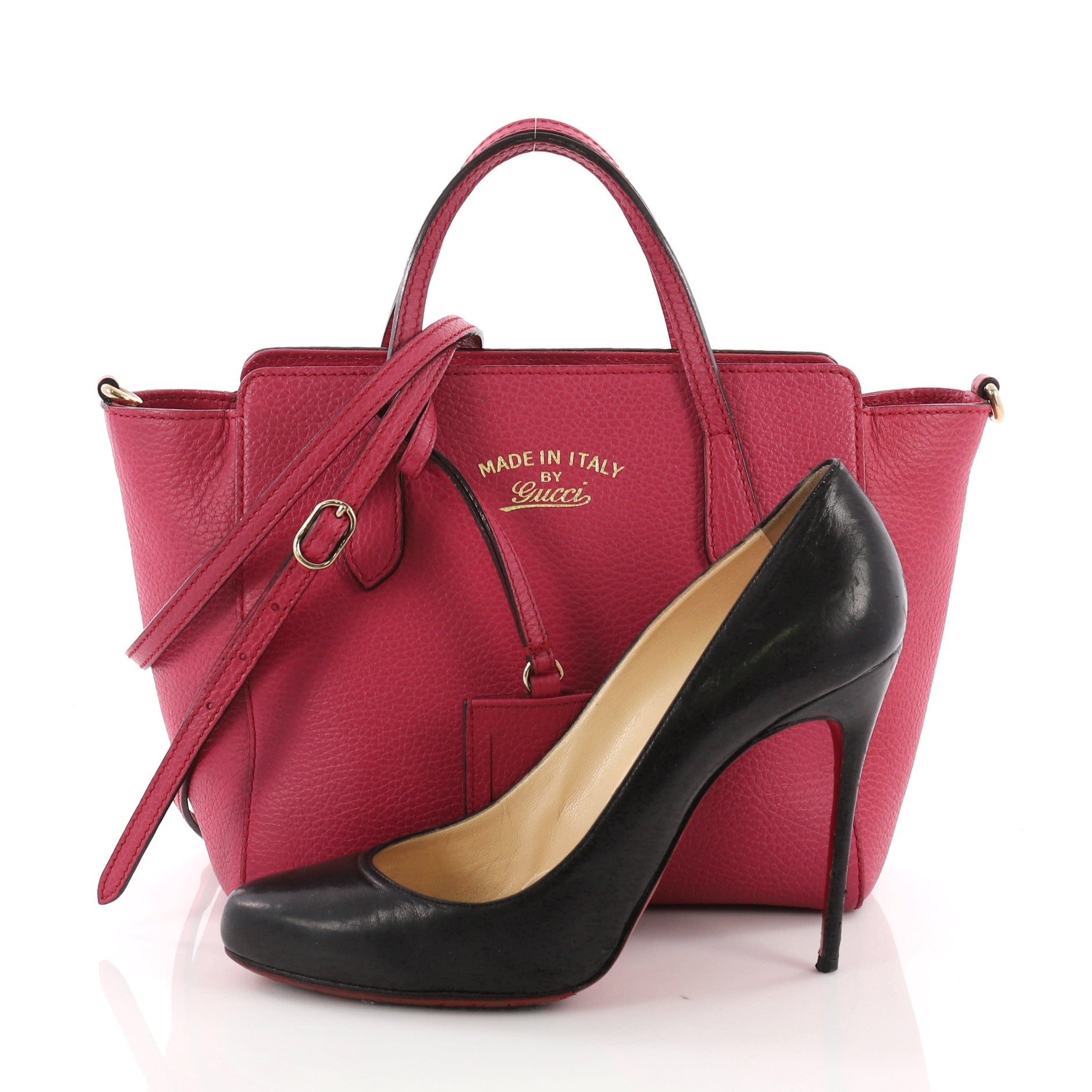 Swing Crossbody Bag Pebbled Leather Mini