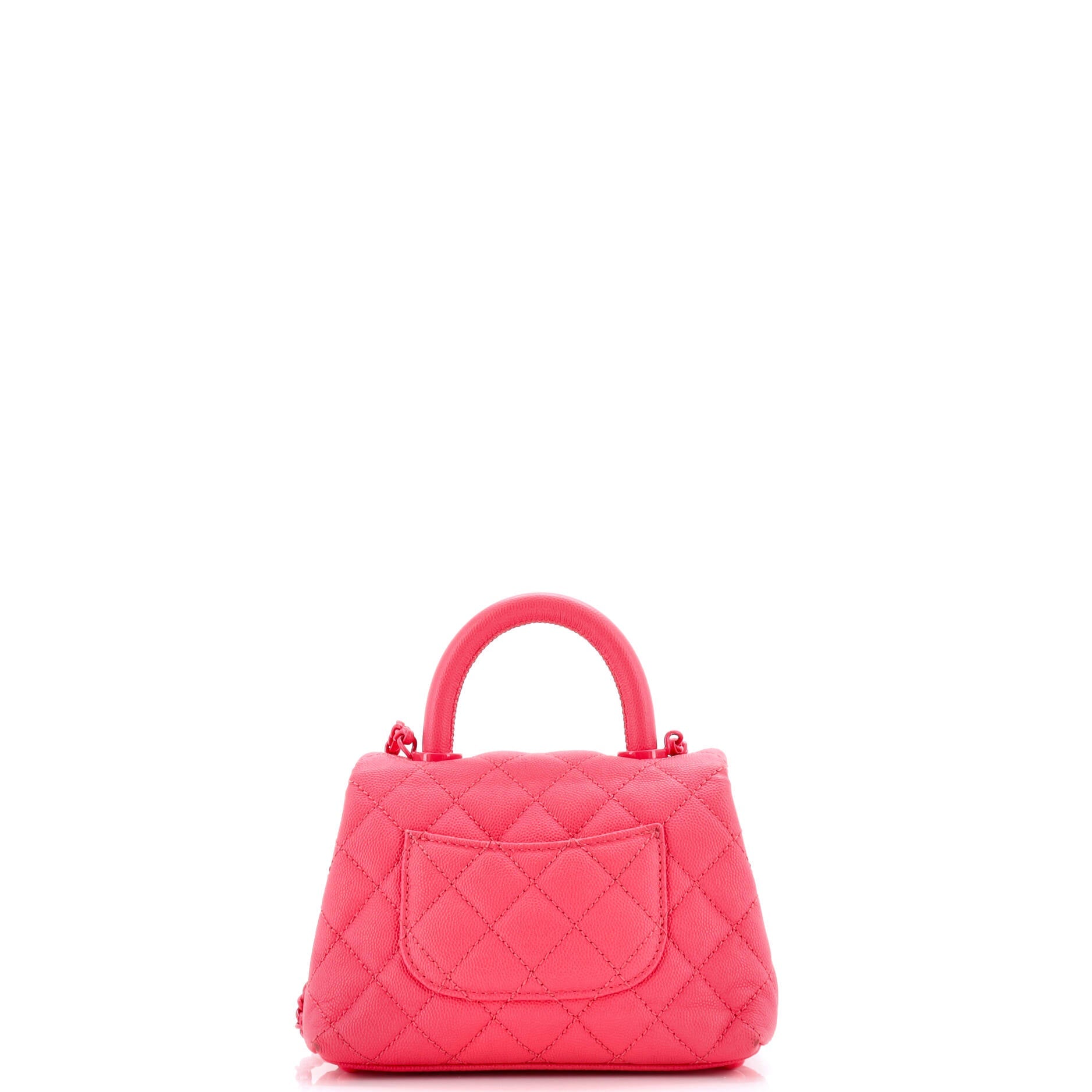 Coco Top Handle Bag Quilted Caviar Extra Mini