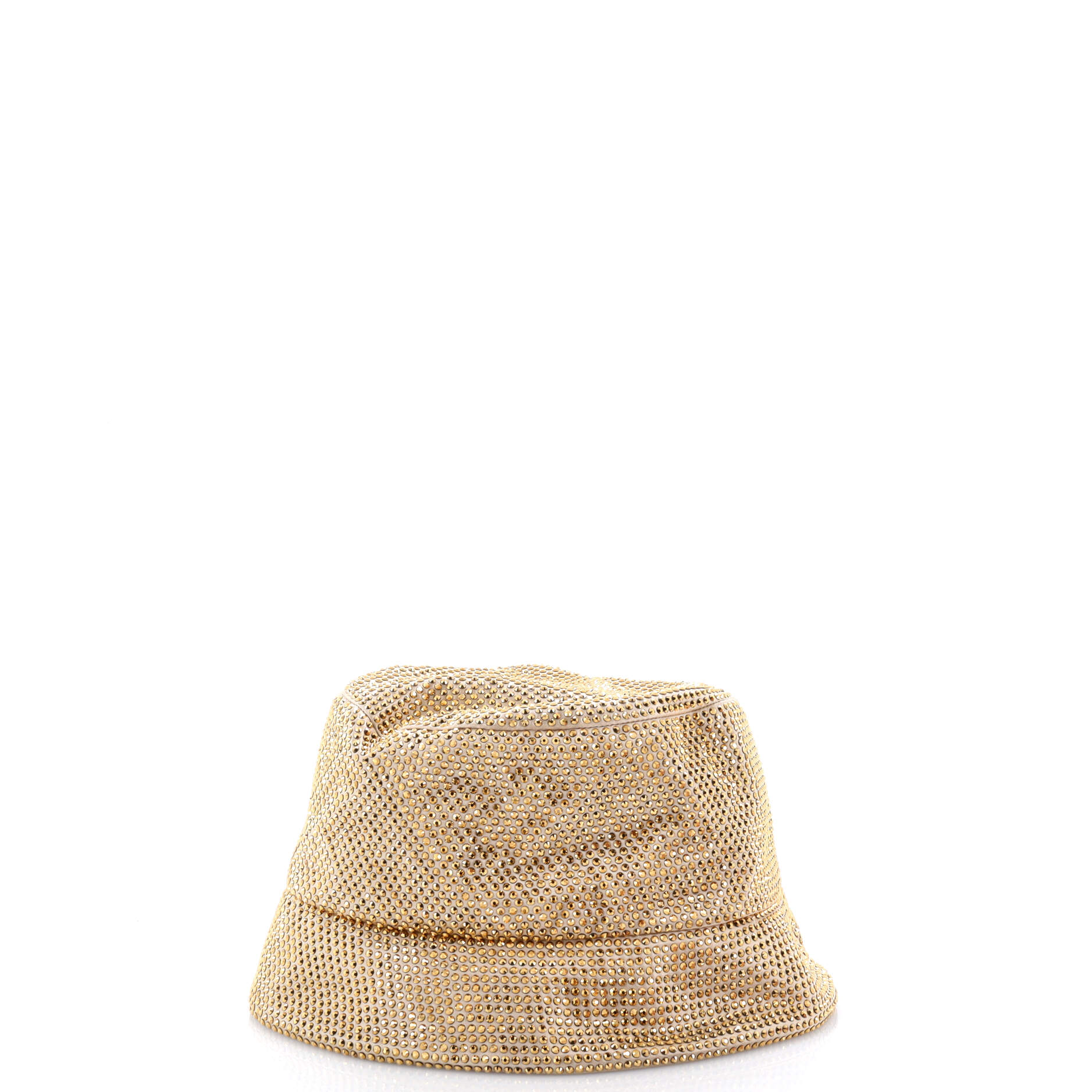 Bucket Hat Crystal Embellished Satin