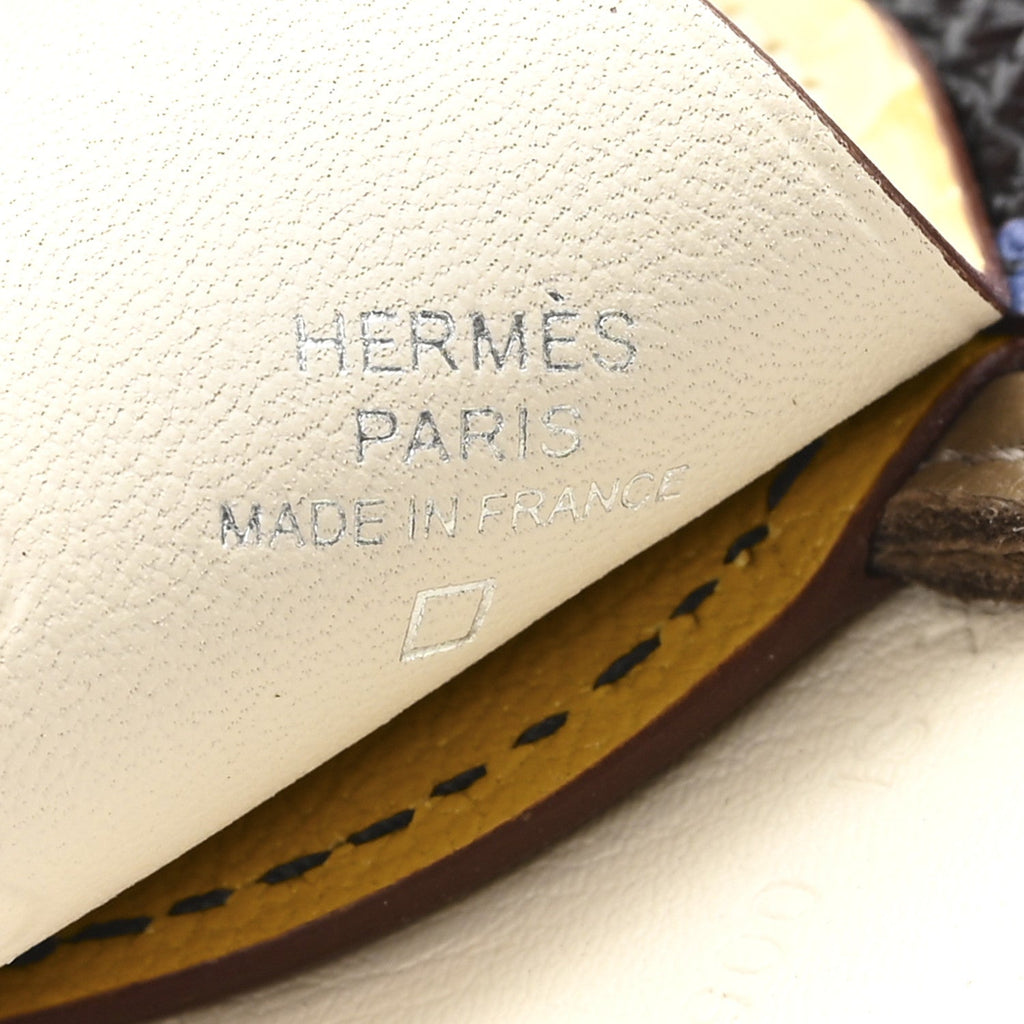Epsom Chevre Mysore Swift Alligator Lizard Birdy Bag Charm Jaune Ambre Vanille Gris Fonce Bleu Saphir Bleu Glacier Etoupe