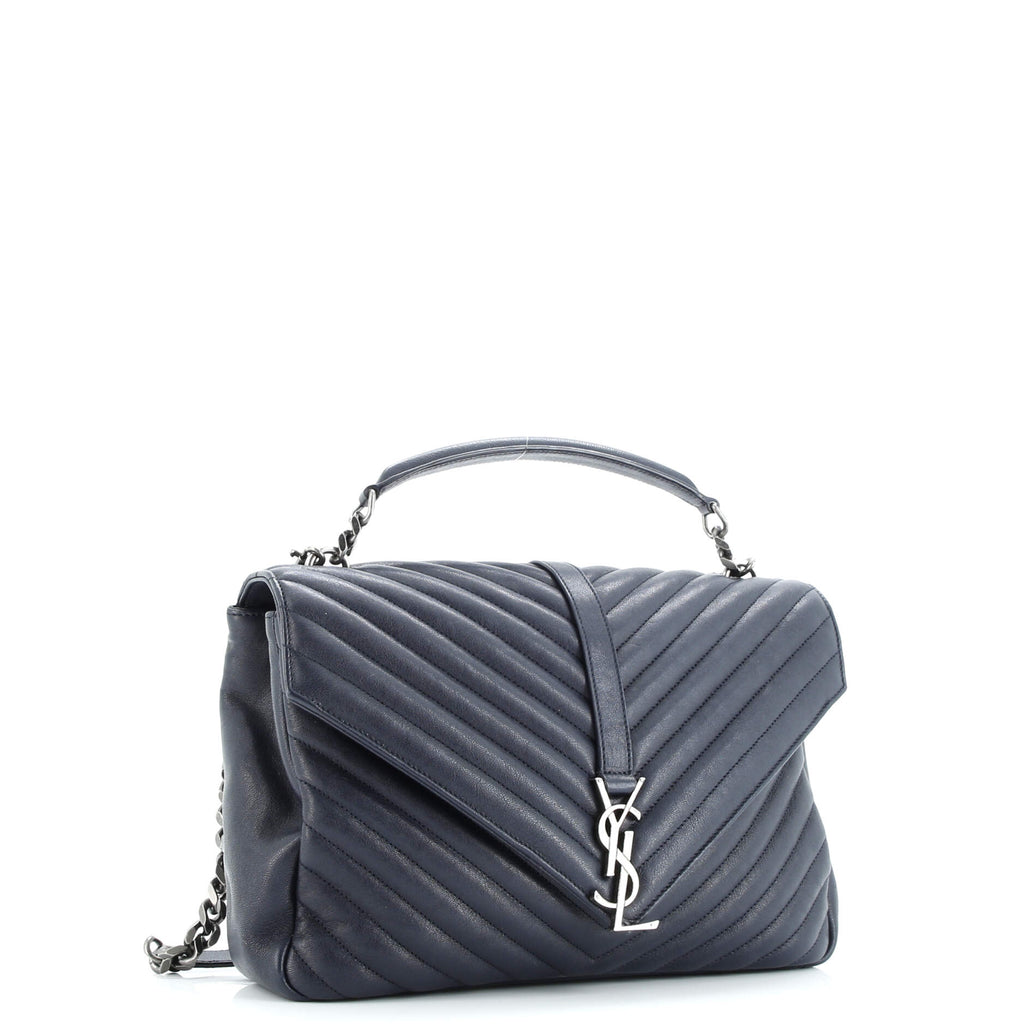 Classic Monogram College Bag Quilted Leather Large