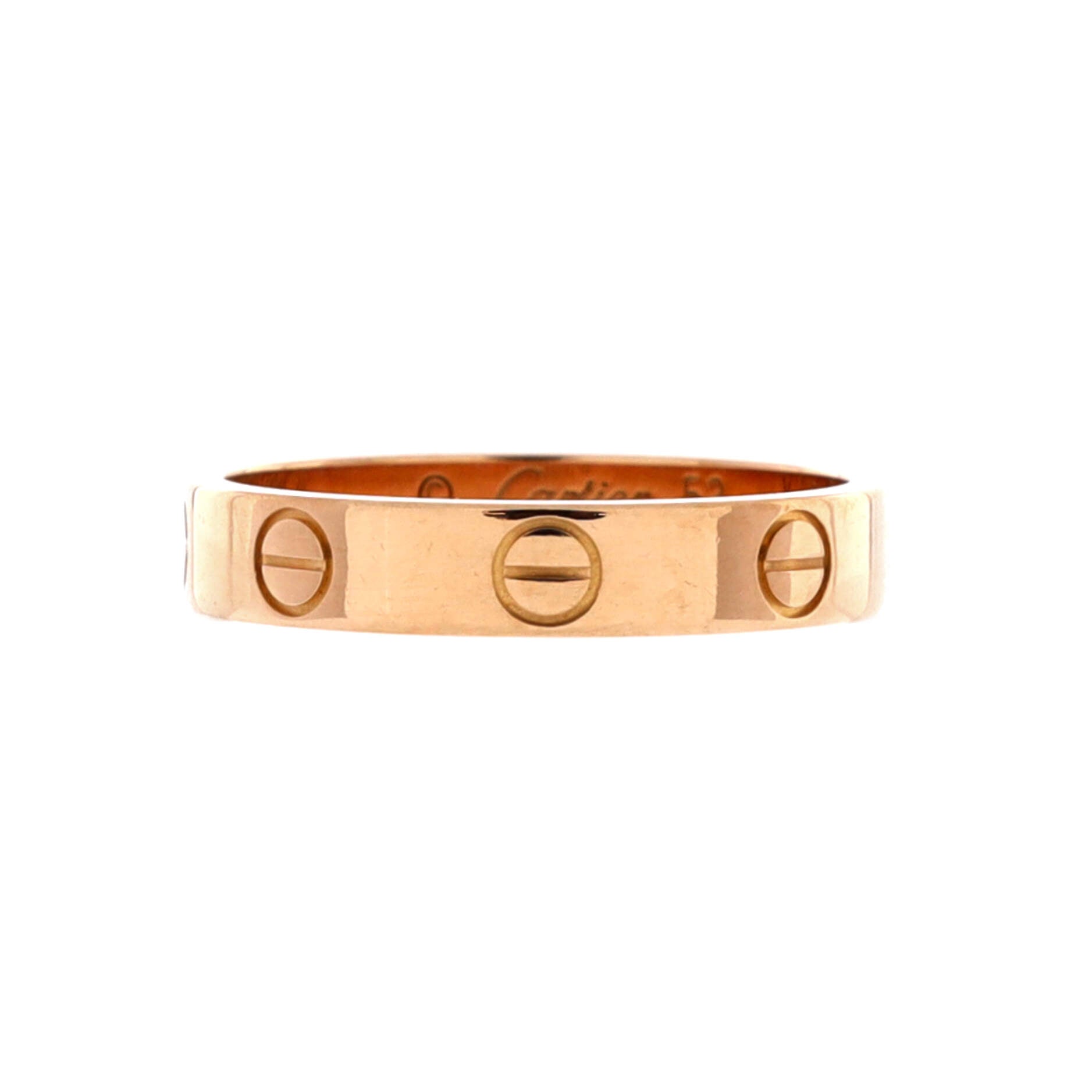 Love Wedding Band Ring 18K Rose Gold