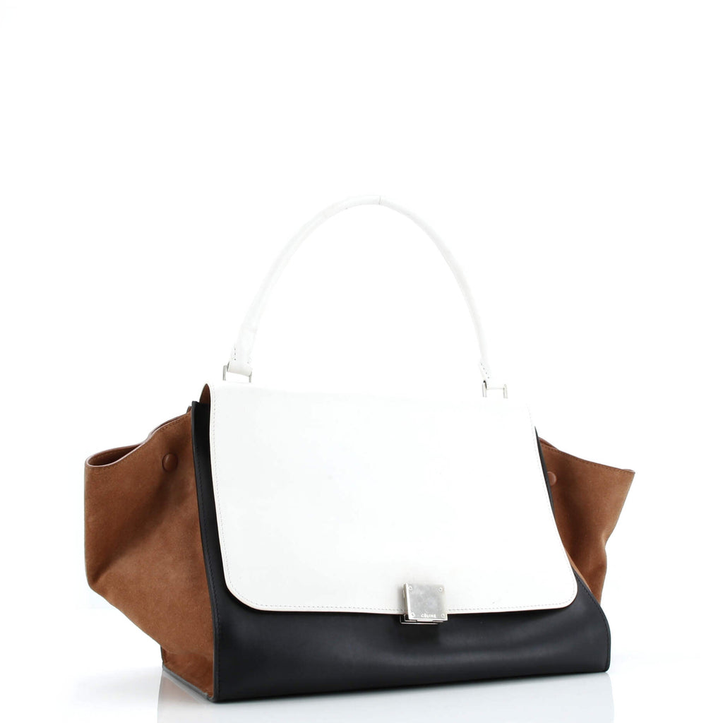 Tricolor Trapeze Bag Leather Large