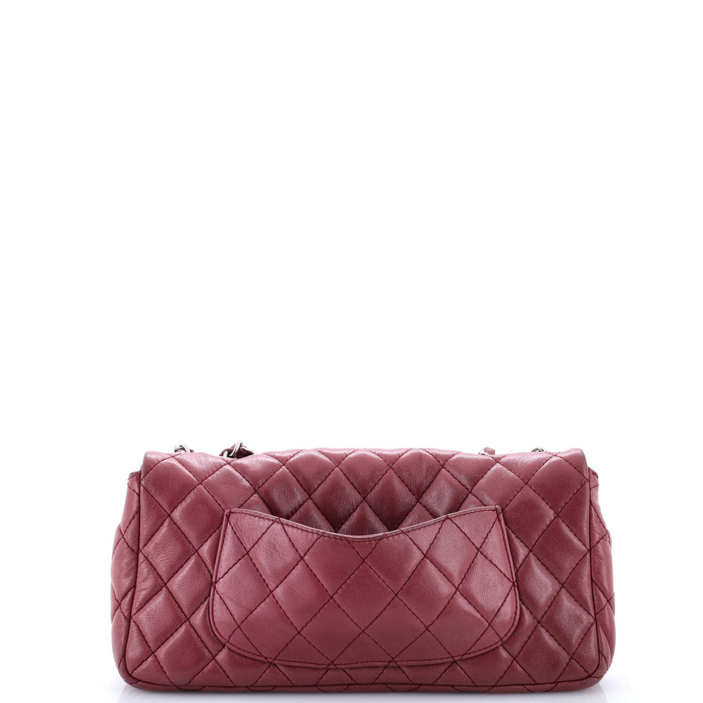 Classic Single Flap Bag Quilted Lambskin East West