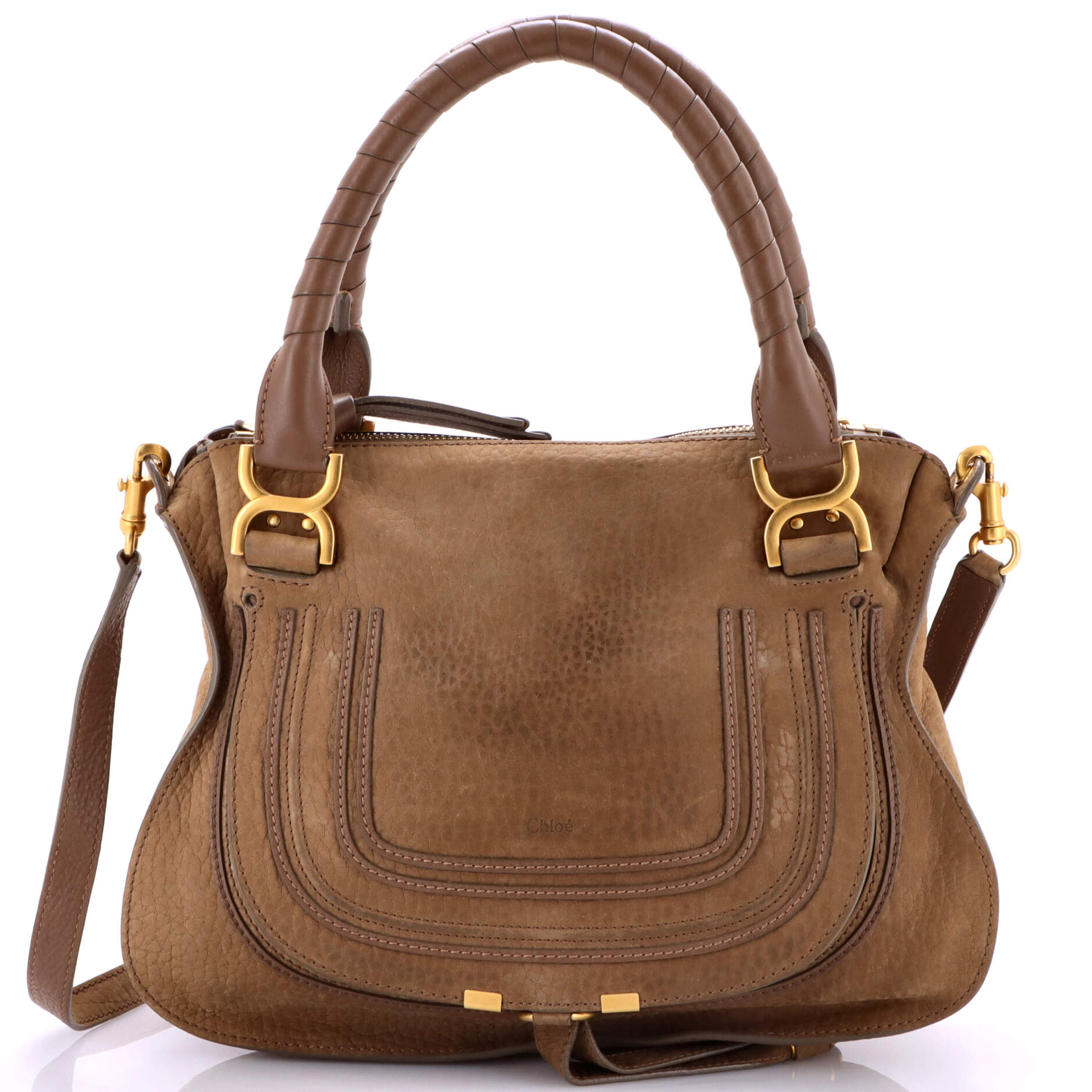 Marcie Satchel Nubuck Medium