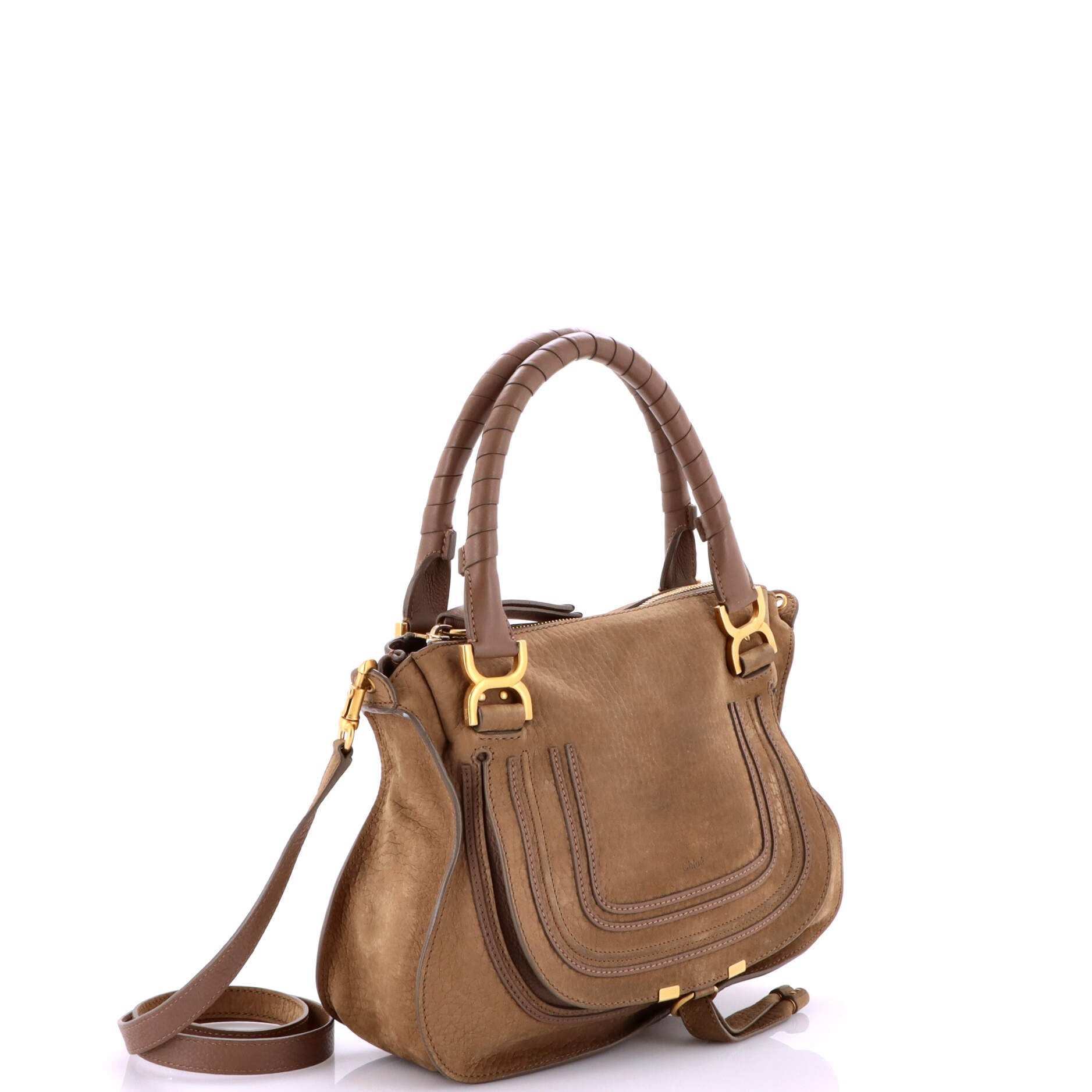 Marcie Satchel Nubuck Medium