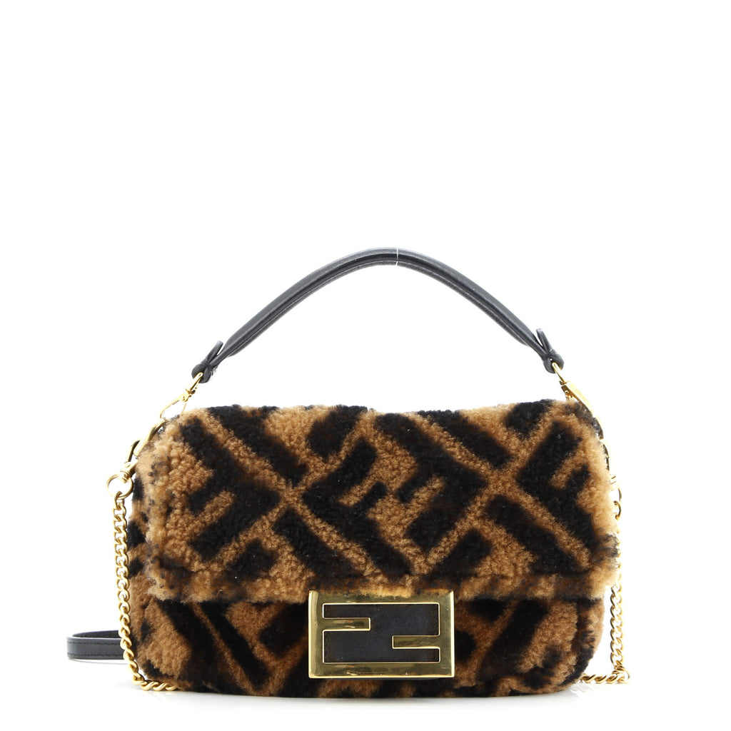 Baguette NM Bag Zucca Shearling Mini