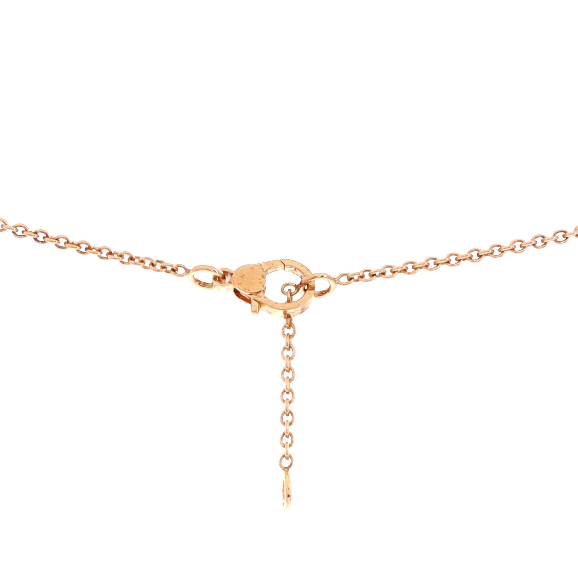 Finesse Pendant Necklace 18K Rose Gold with Green Sapphires