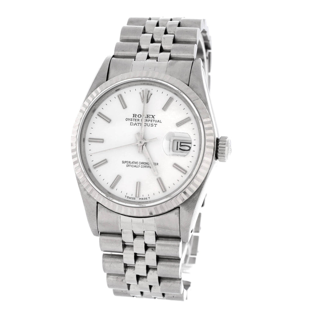 Oyster Perpetual Datejust Automatic Watch Stainless Steel and White Gold 36