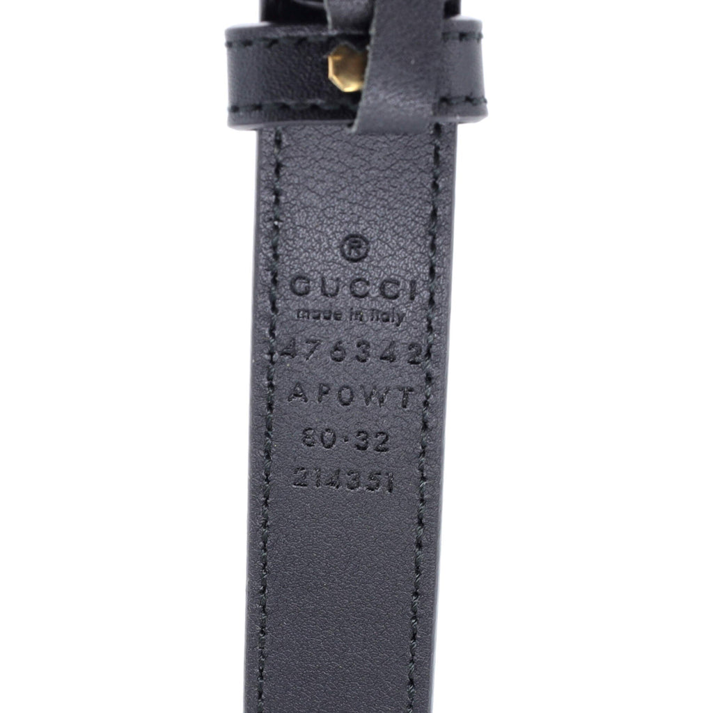Pearly GG Marmont Belt Leather Thin