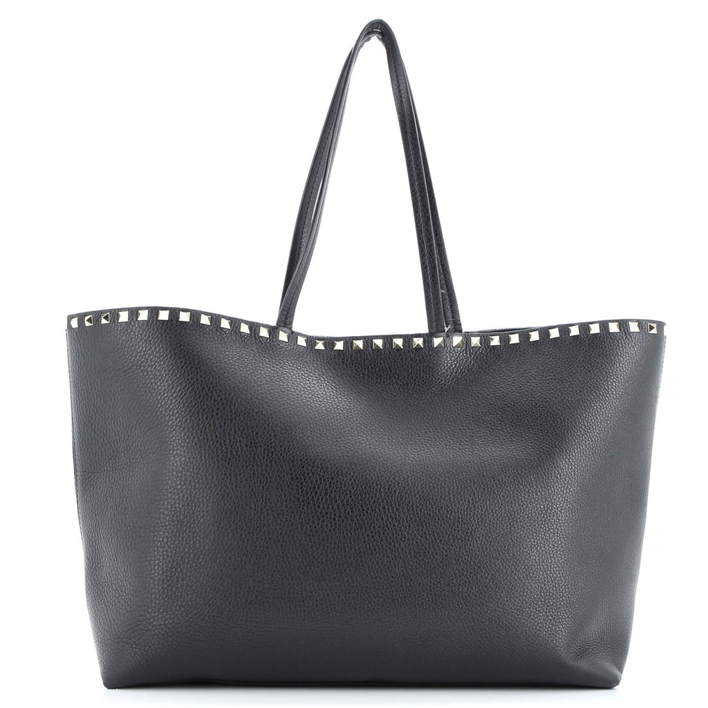 Rockstud Shopper Tote Leather Large