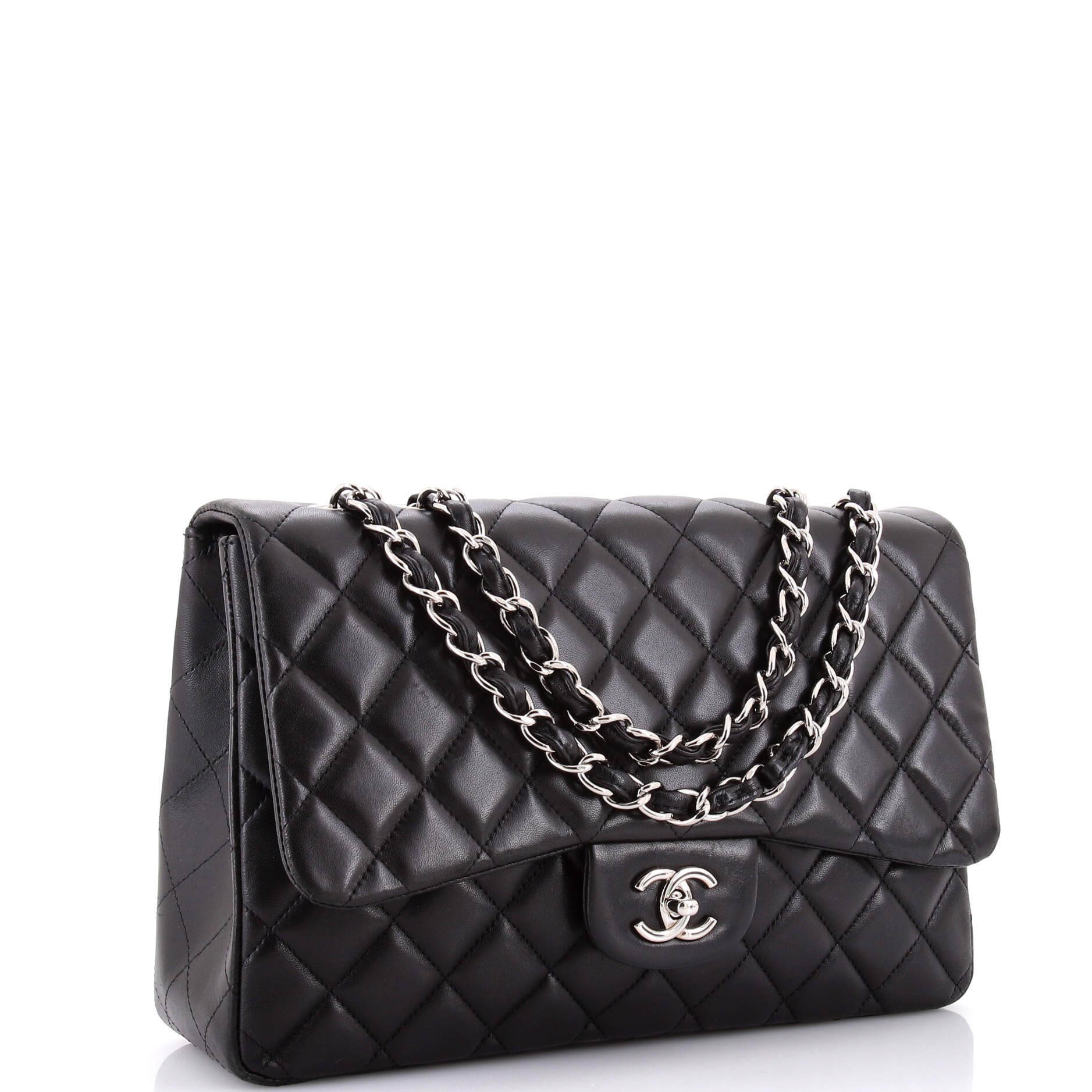 Classic Single Flap Bag Quilted Lambskin Jumbo