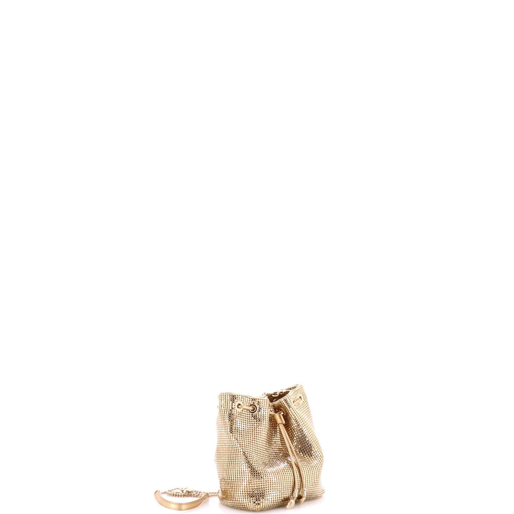 Serpenti Chainmail Bucket Bag Metal Mini