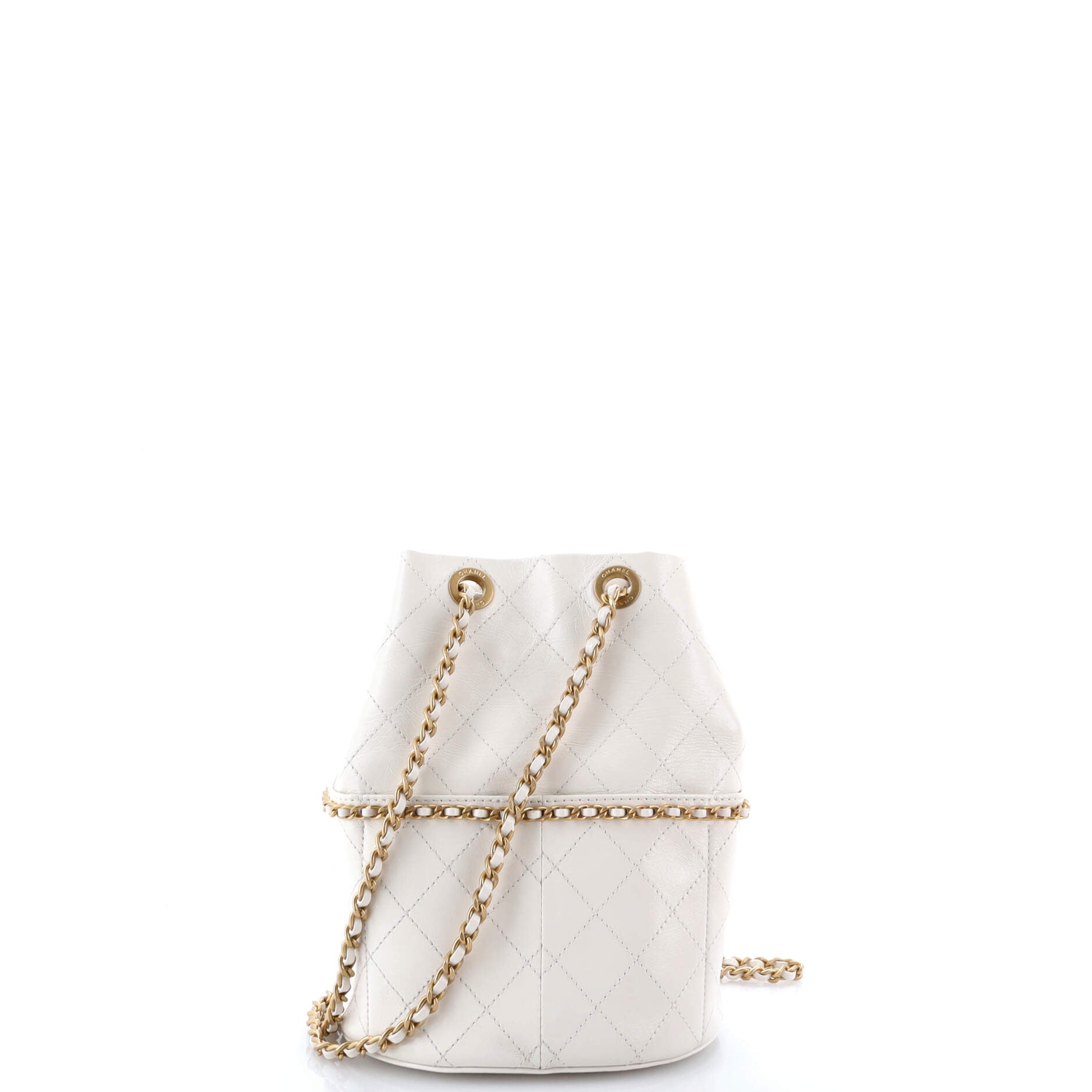Nauticoco Bucket Bag Quilted Shiny Lambskin Small