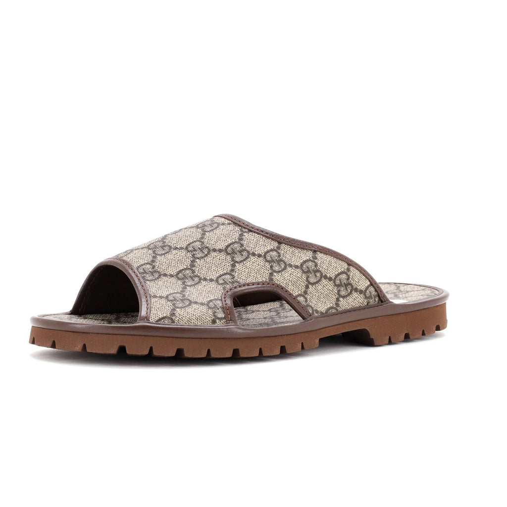 Men's Slide Sandals GG Coated Canvas