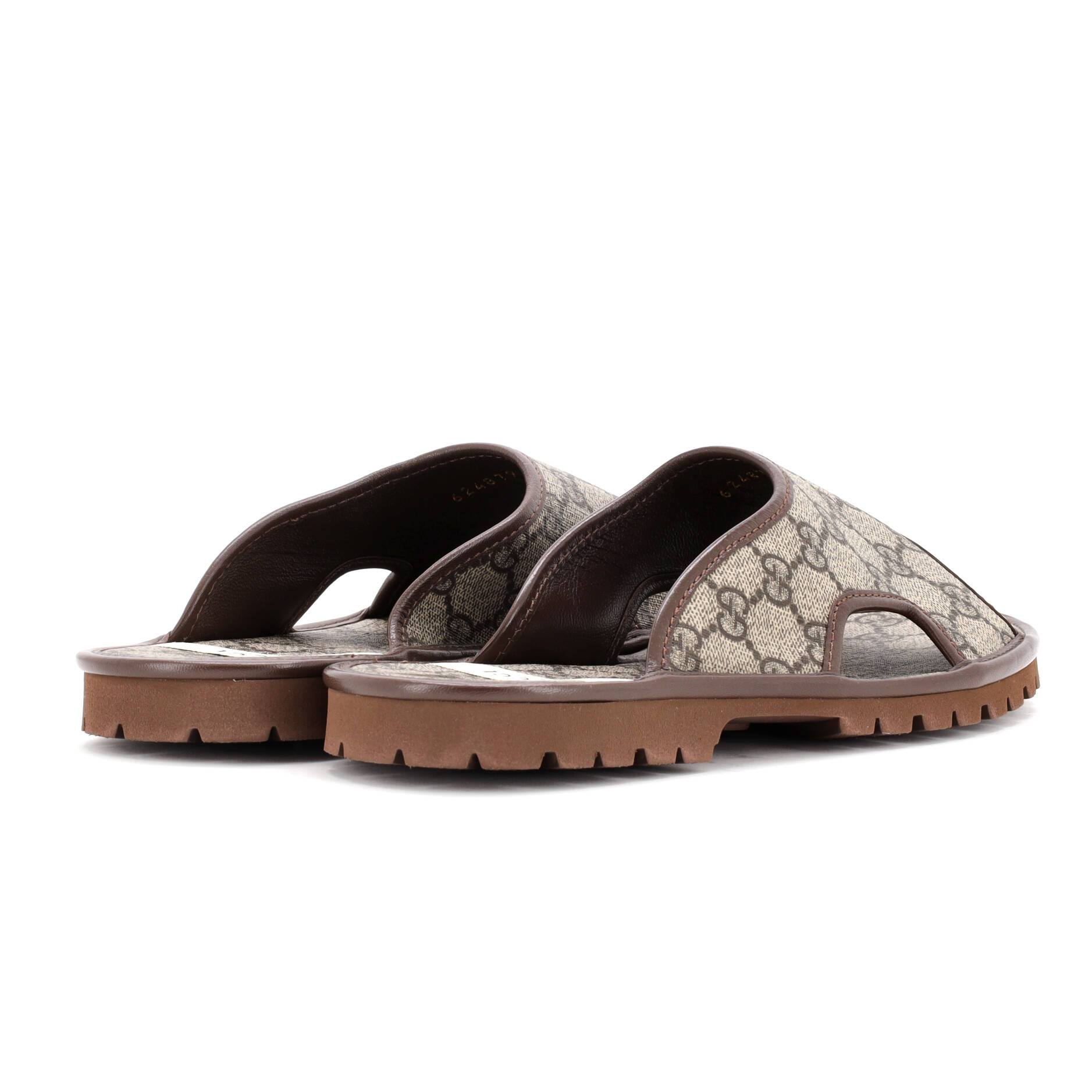 Men's Slide Sandals GG Coated Canvas