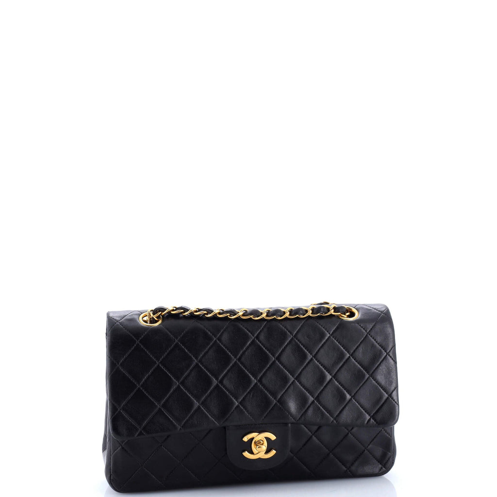 Vintage Classic Double Flap Bag Quilted Lambskin Medium