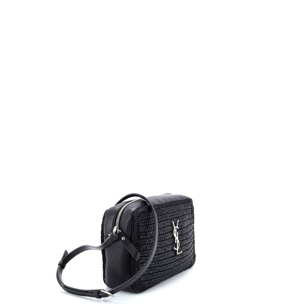 Lou Camera Bag Woven Raffia Small