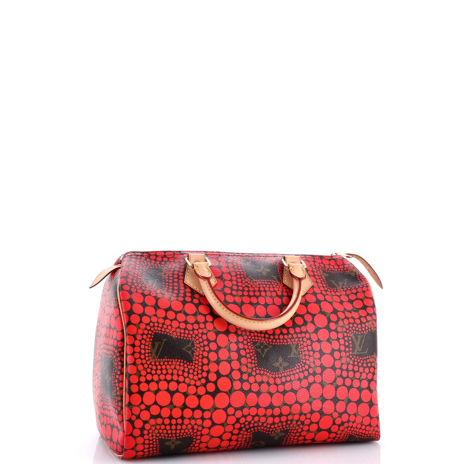 Speedy Handbag Limited Edition Kusama Town Monogram Canvas 30