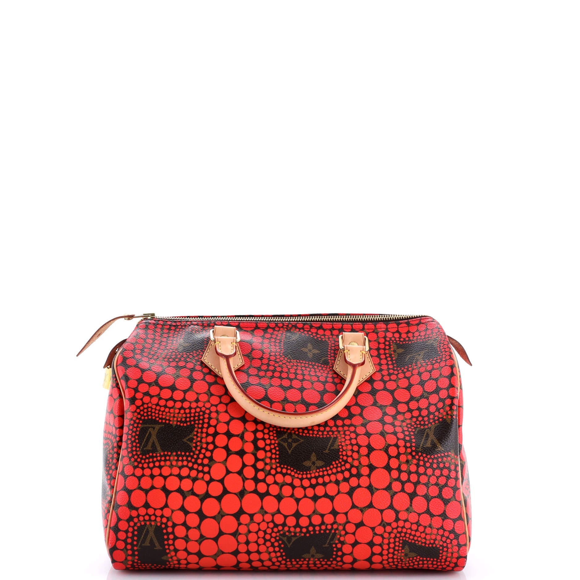 Speedy Handbag Limited Edition Kusama Town Monogram Canvas 30