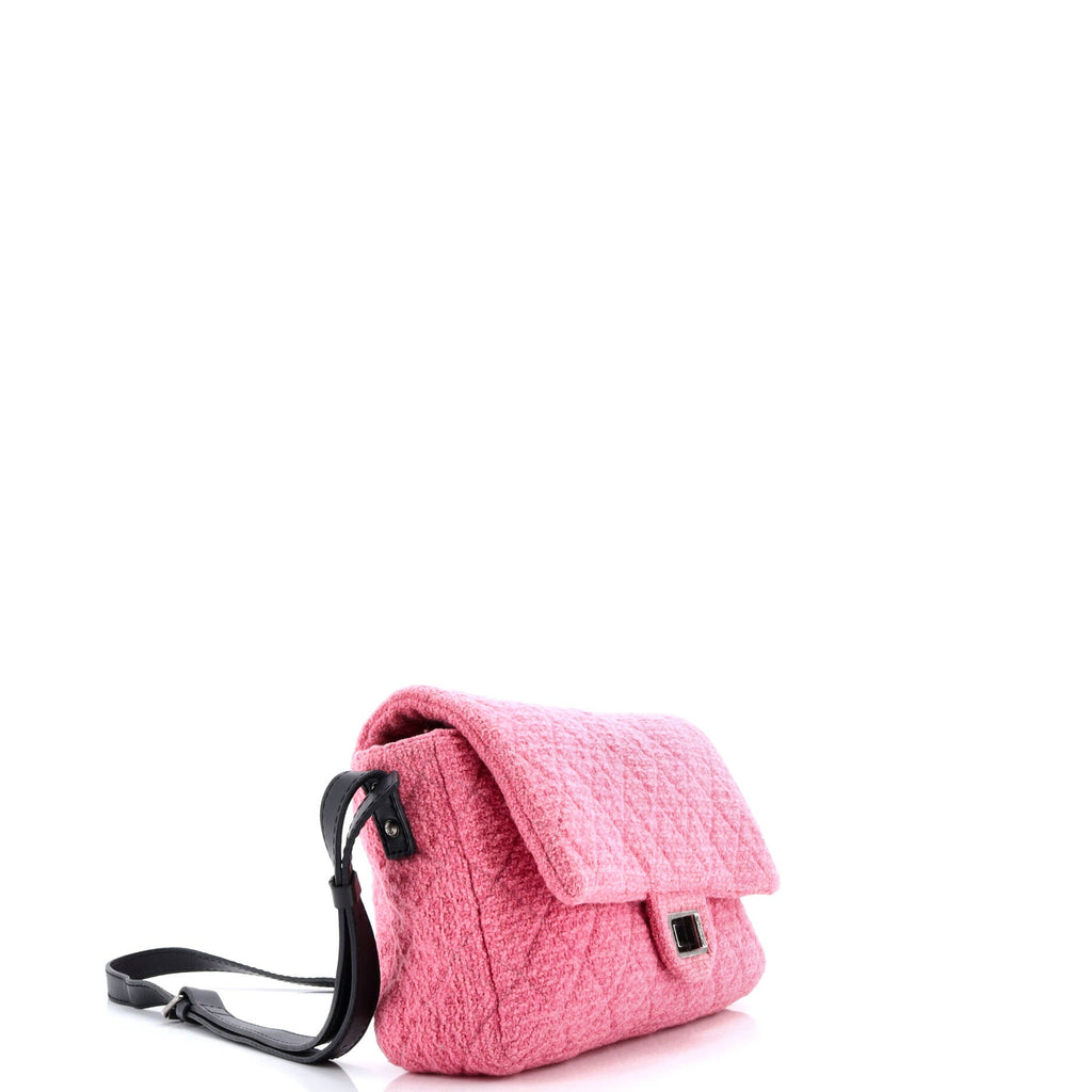 Easy Reissue Messenger Flap Bag Quilted Tweed Large
