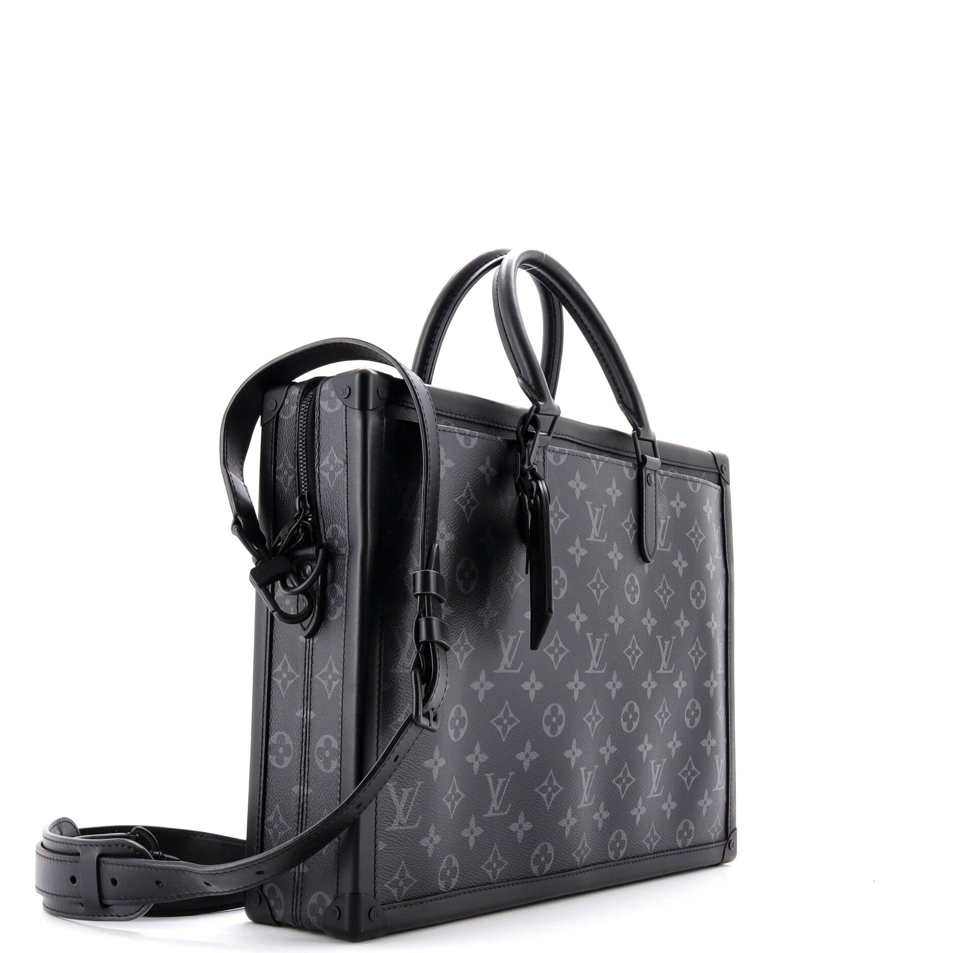 Soft Trunk Briefcase Monogram Eclipse Canvas