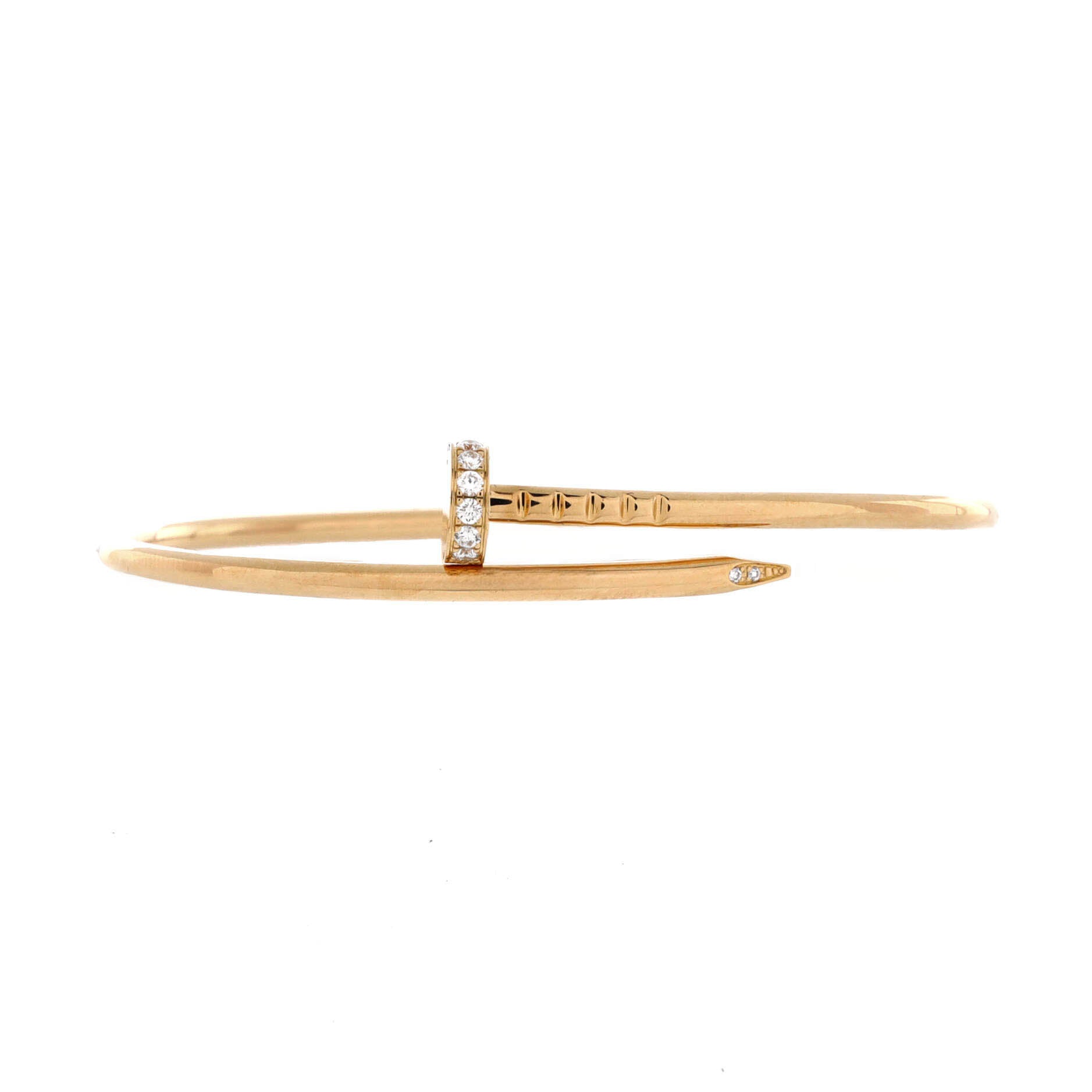 Juste un Clou Bracelet 18K Yellow Gold with Diamonds Small