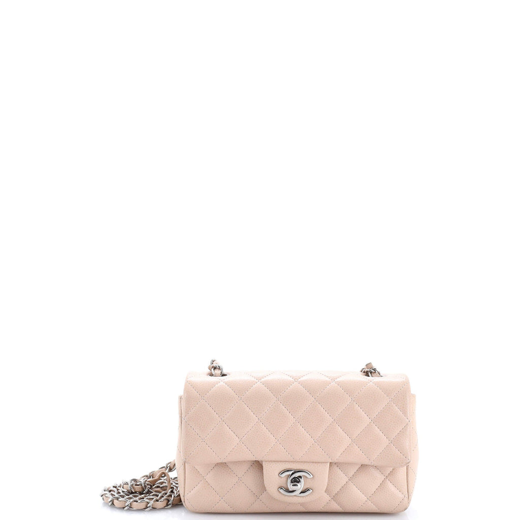 Classic Single Flap Bag Quilted Caviar Mini