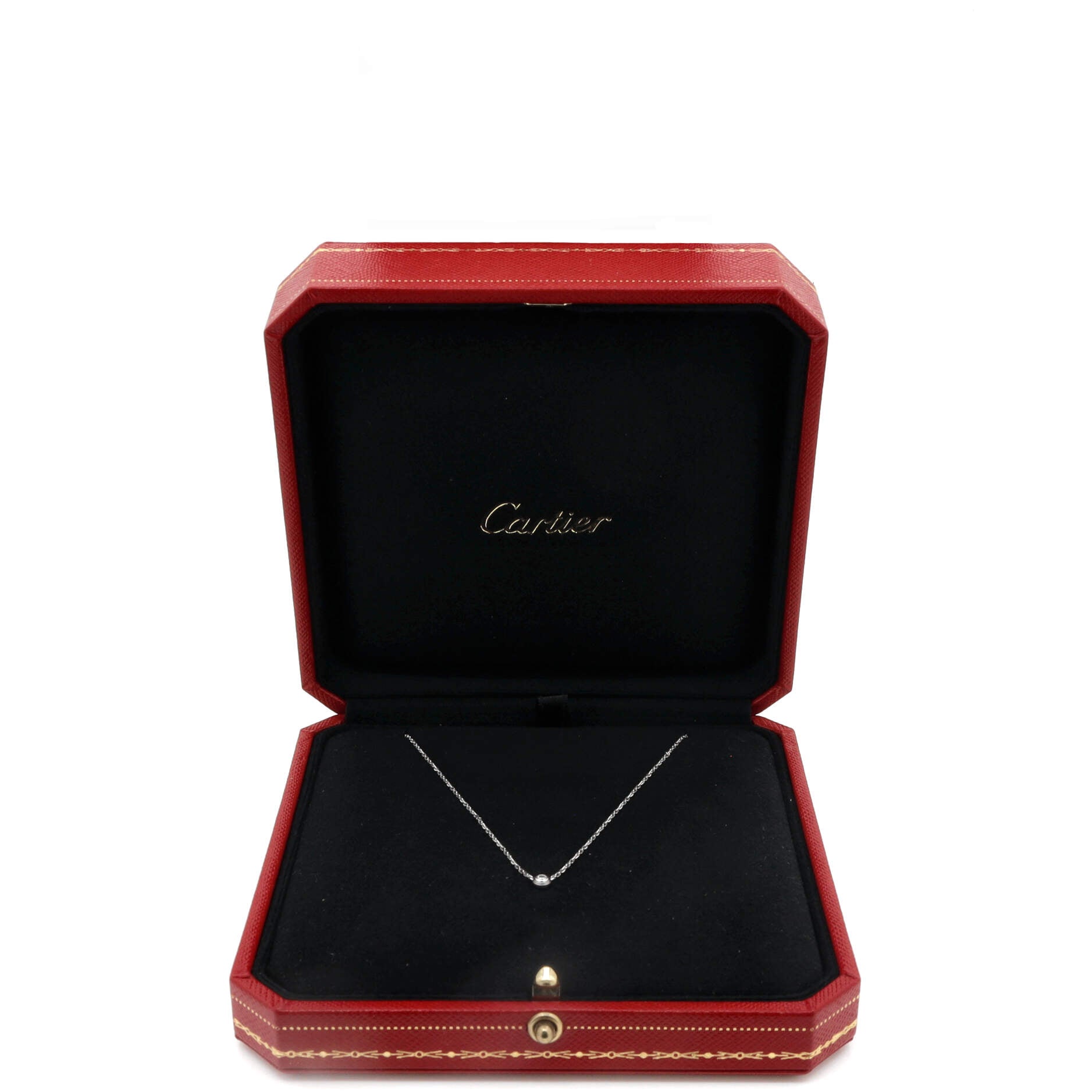 D'Amour Pendant Necklace 18K White Gold and Diamond XS