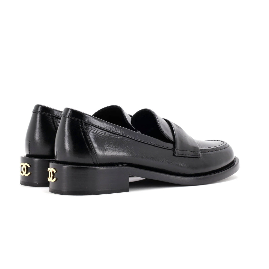 Women's CC Button Cutout Loafers Leather