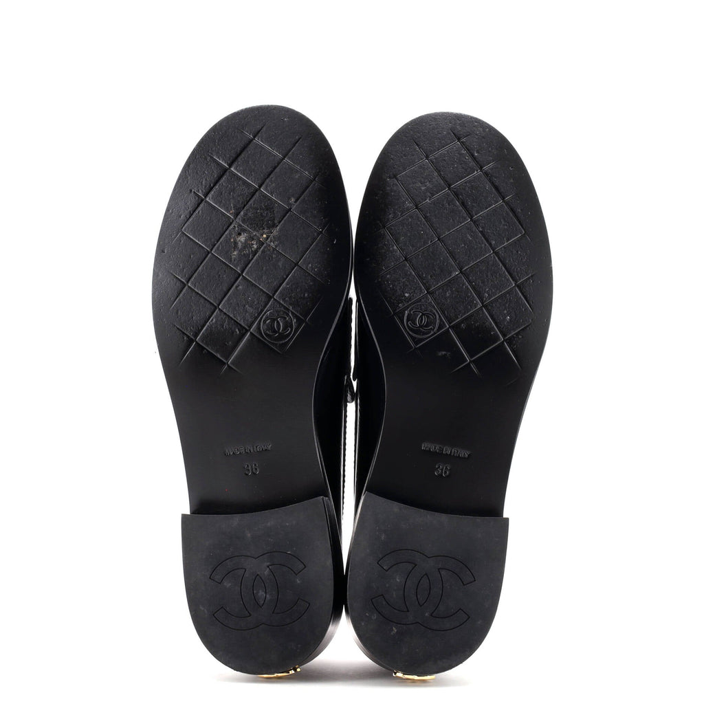 Women's CC Button Cutout Loafers Leather