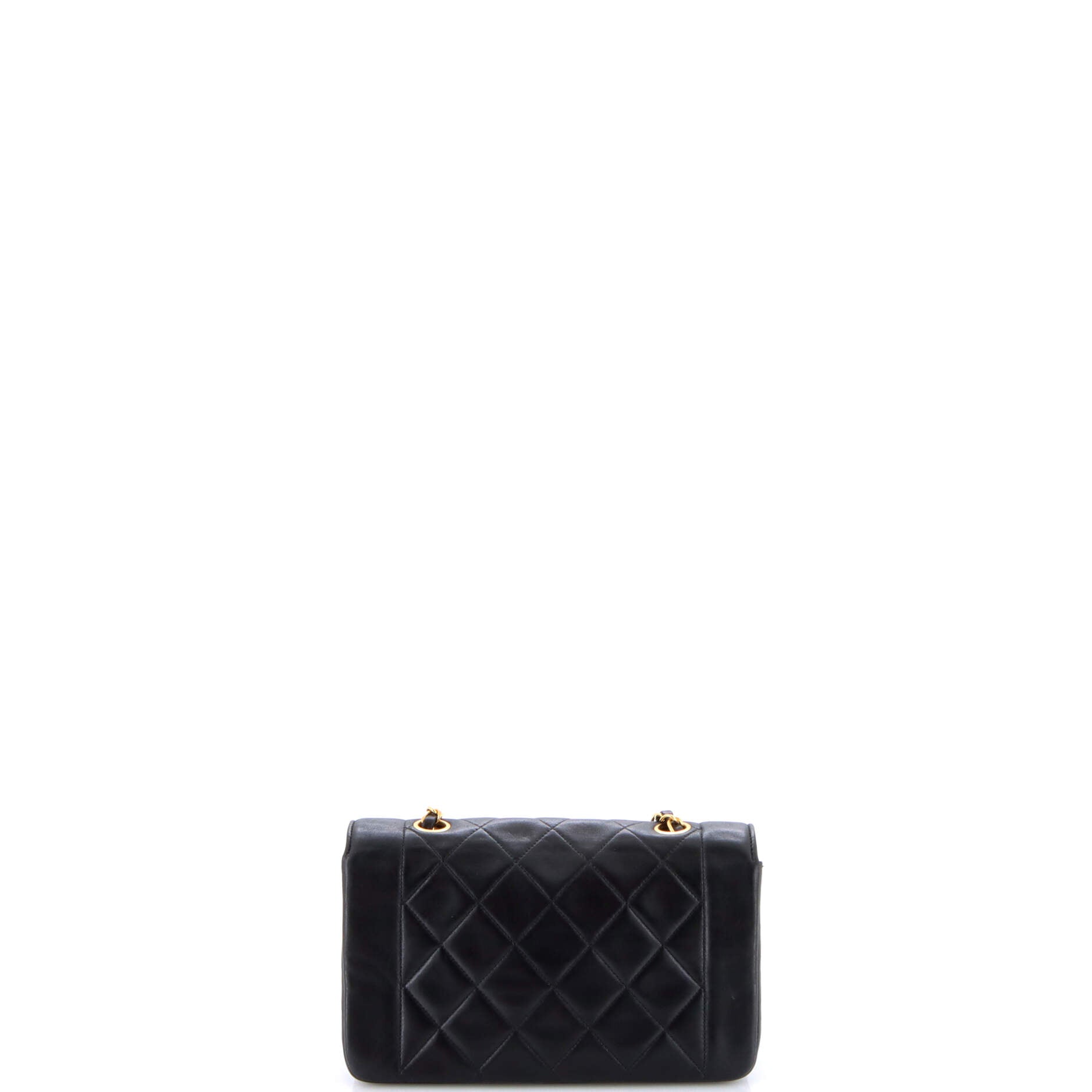 Vintage CC Chain Flap Bag Quilted Lambskin Small