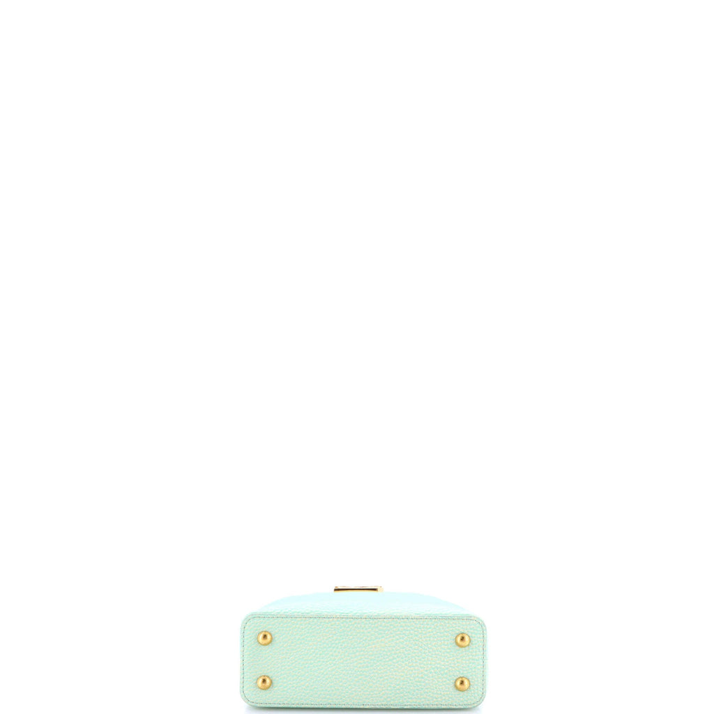 Capucines Bag Leather with Mother of Pearl Mini