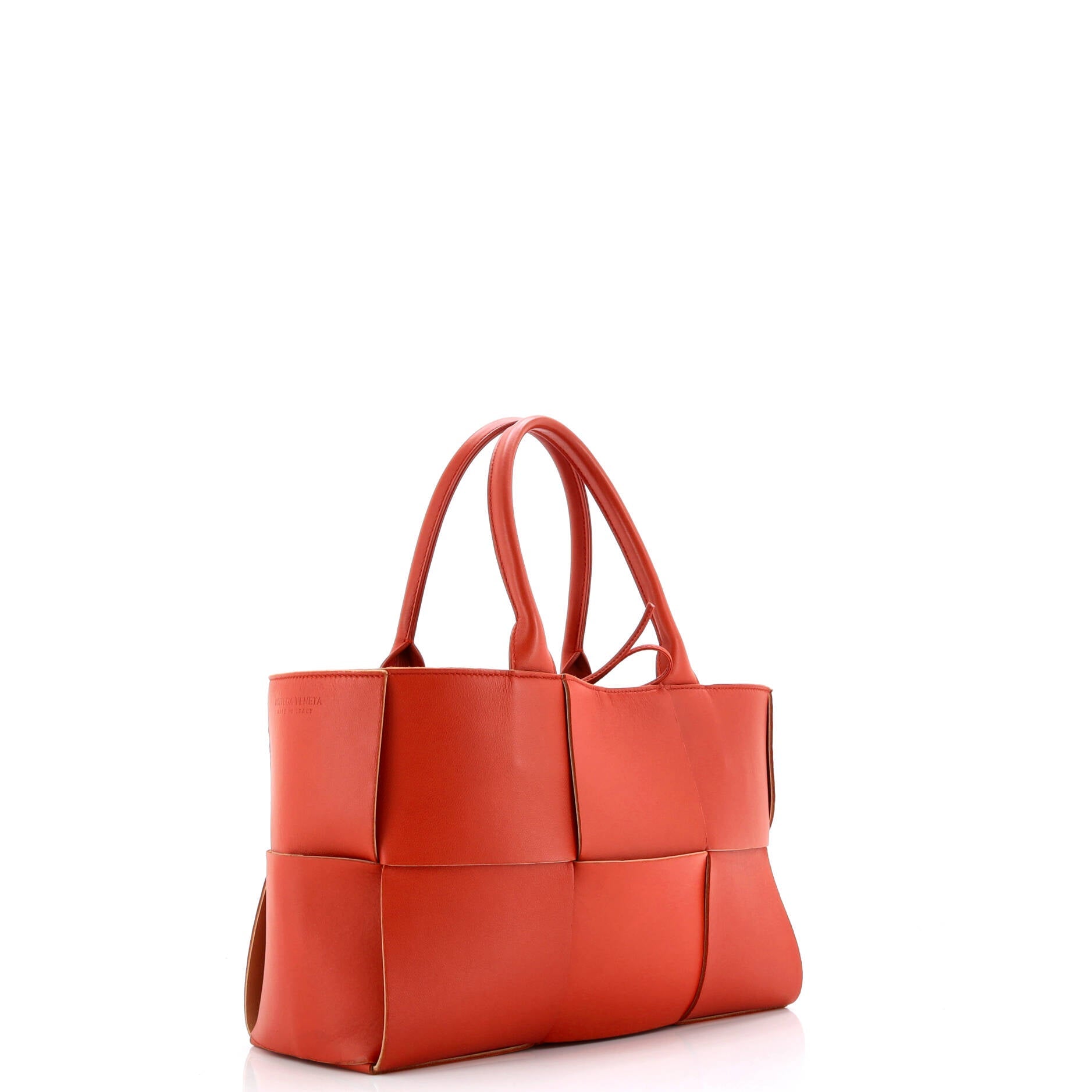 Arco Tote Maxi Intrecciato Leather Small