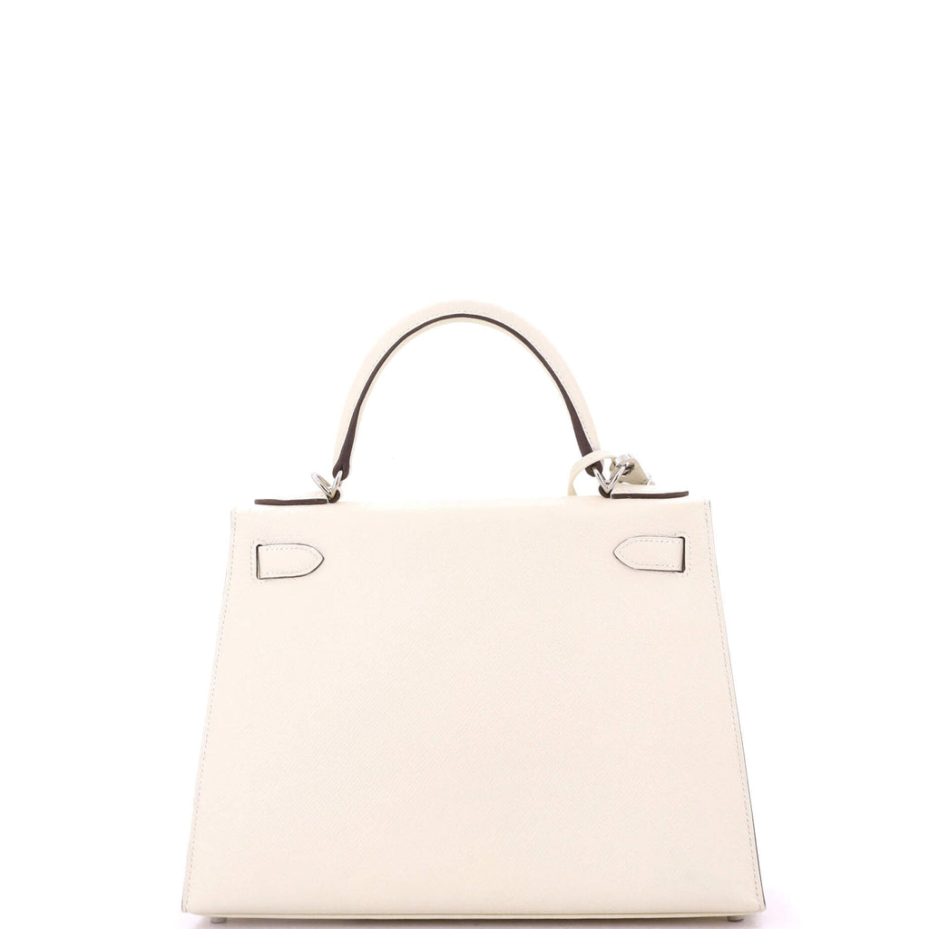 Kelly Handbag Light Epsom with Palladium Hardware 28