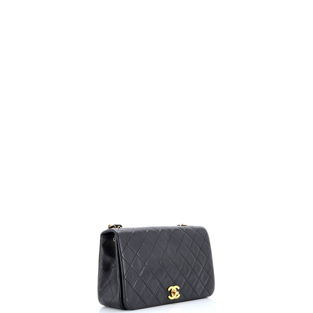 Vintage Full Flap Bag Quilted Lambskin Medium