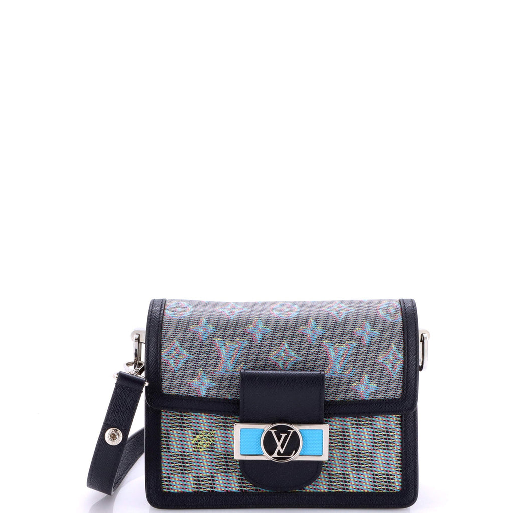Dauphine Shoulder Bag Damier Monogram LV Pop Canvas Mini