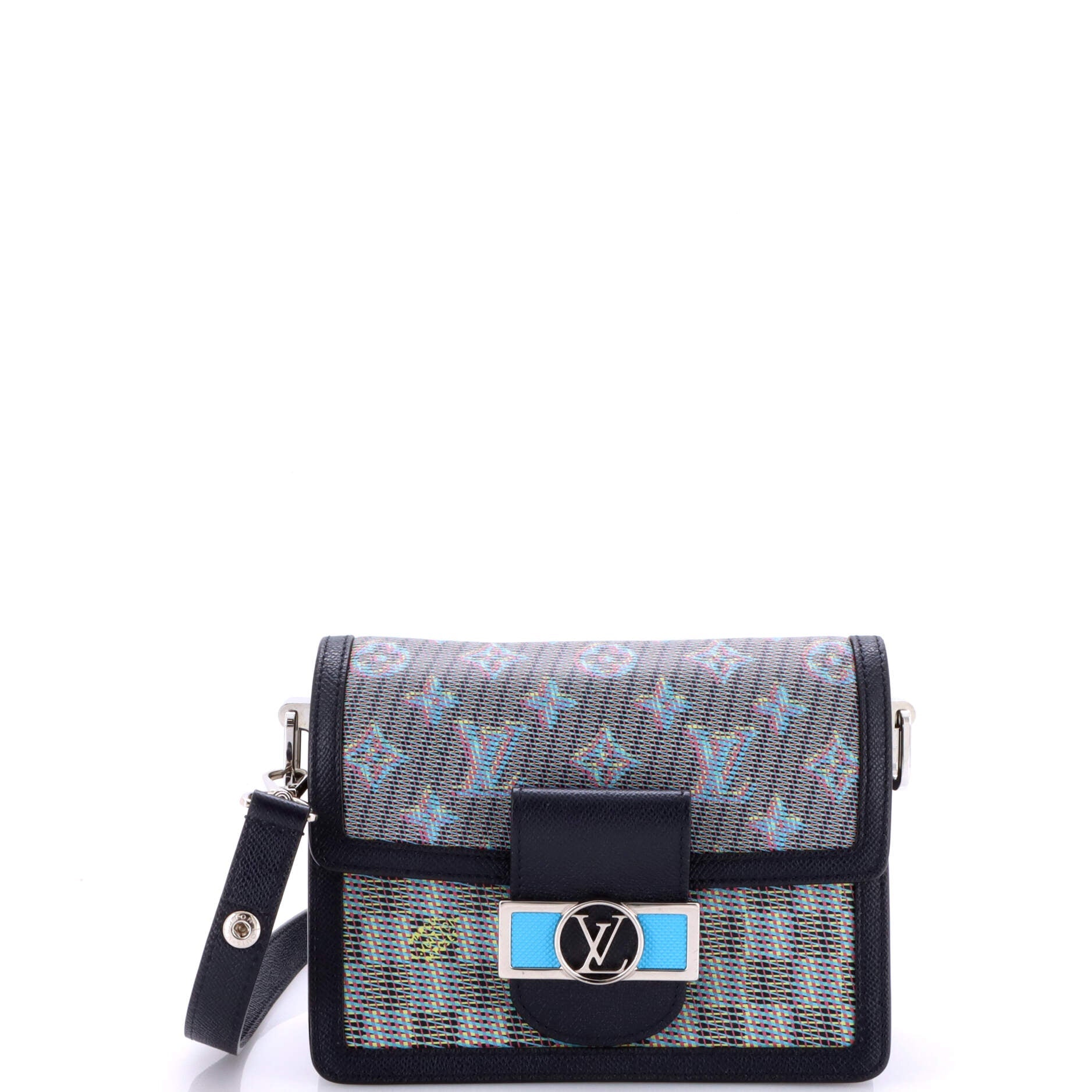 Dauphine Shoulder Bag Damier Monogram LV Pop Canvas Mini