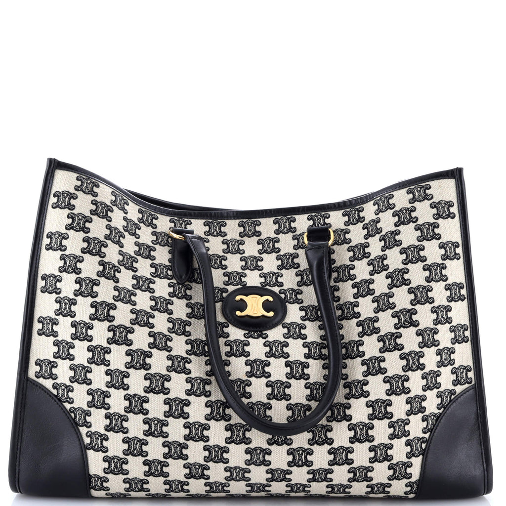 Horizontal Cabas Tote Triomphe Canvas