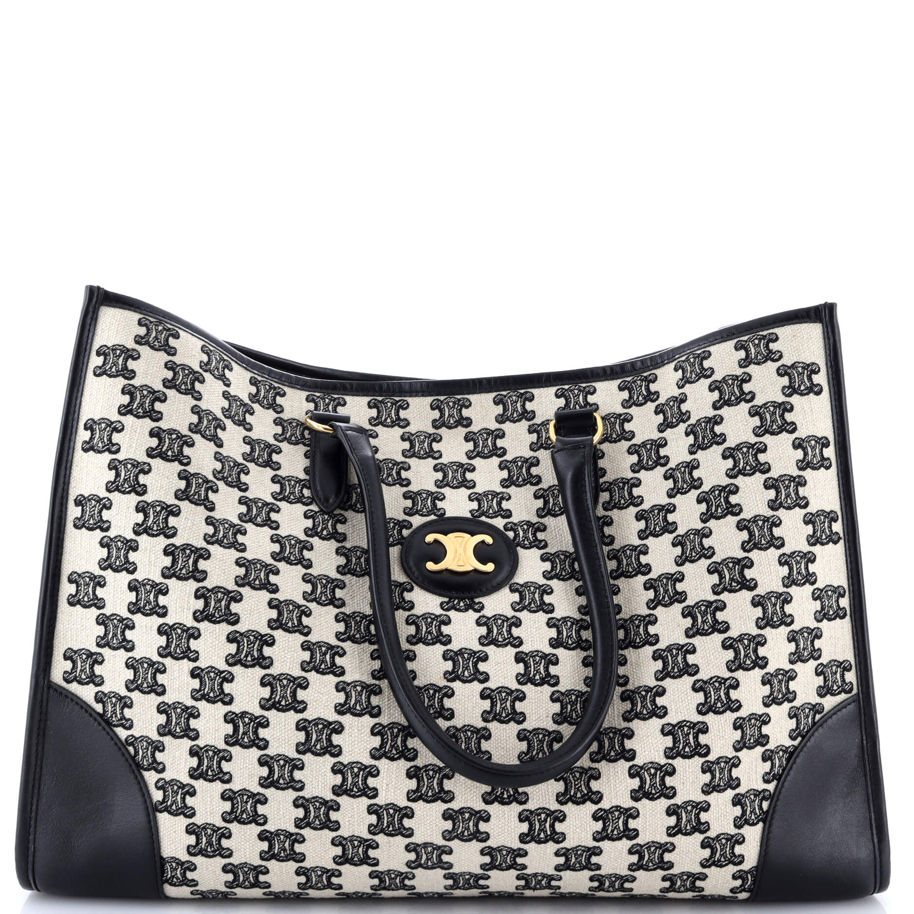 Horizontal Cabas Tote Triomphe Canvas