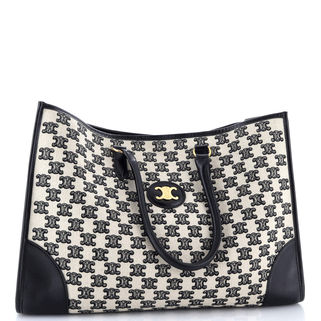 Horizontal Cabas Tote Triomphe Canvas