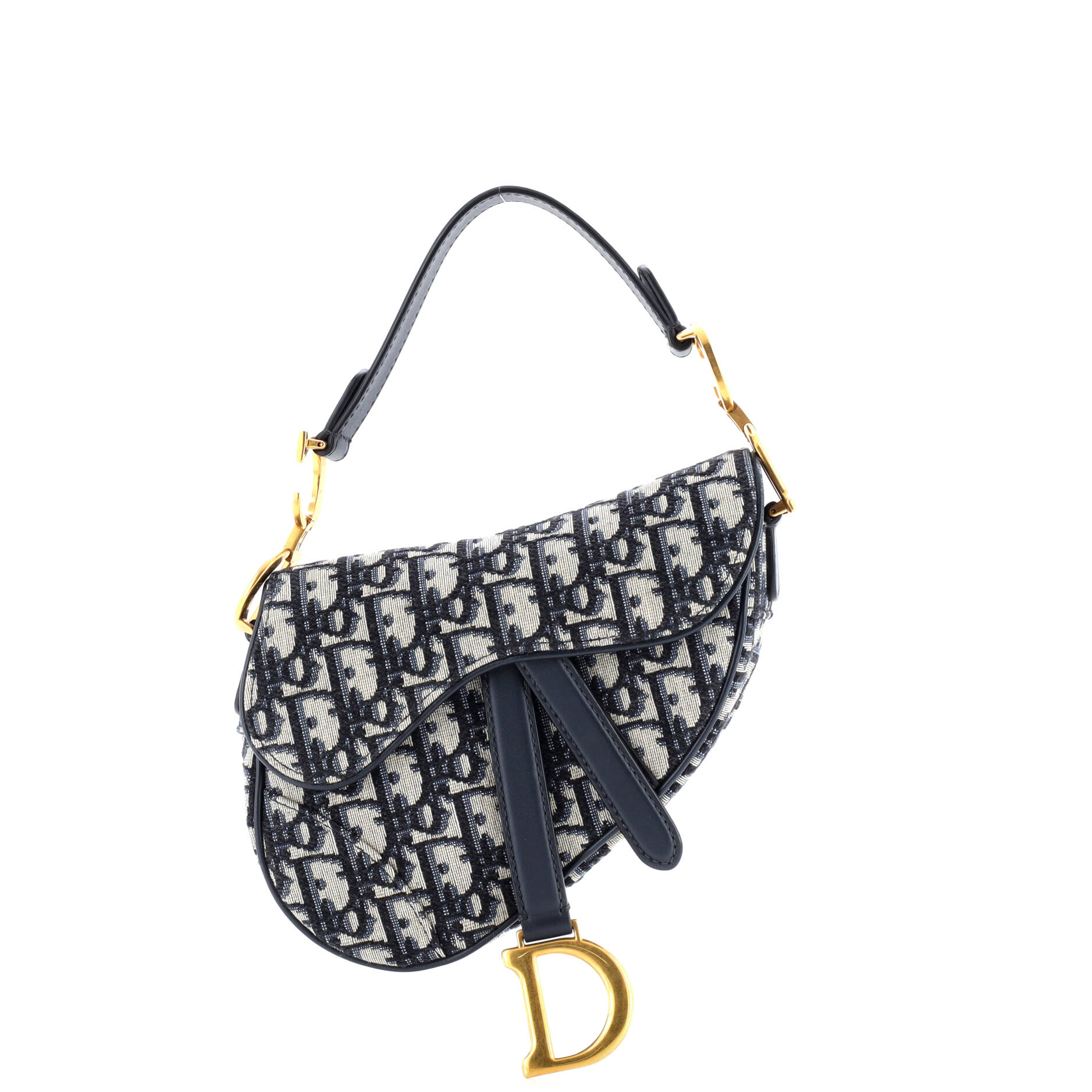 Saddle Handbag Oblique Canvas Mini