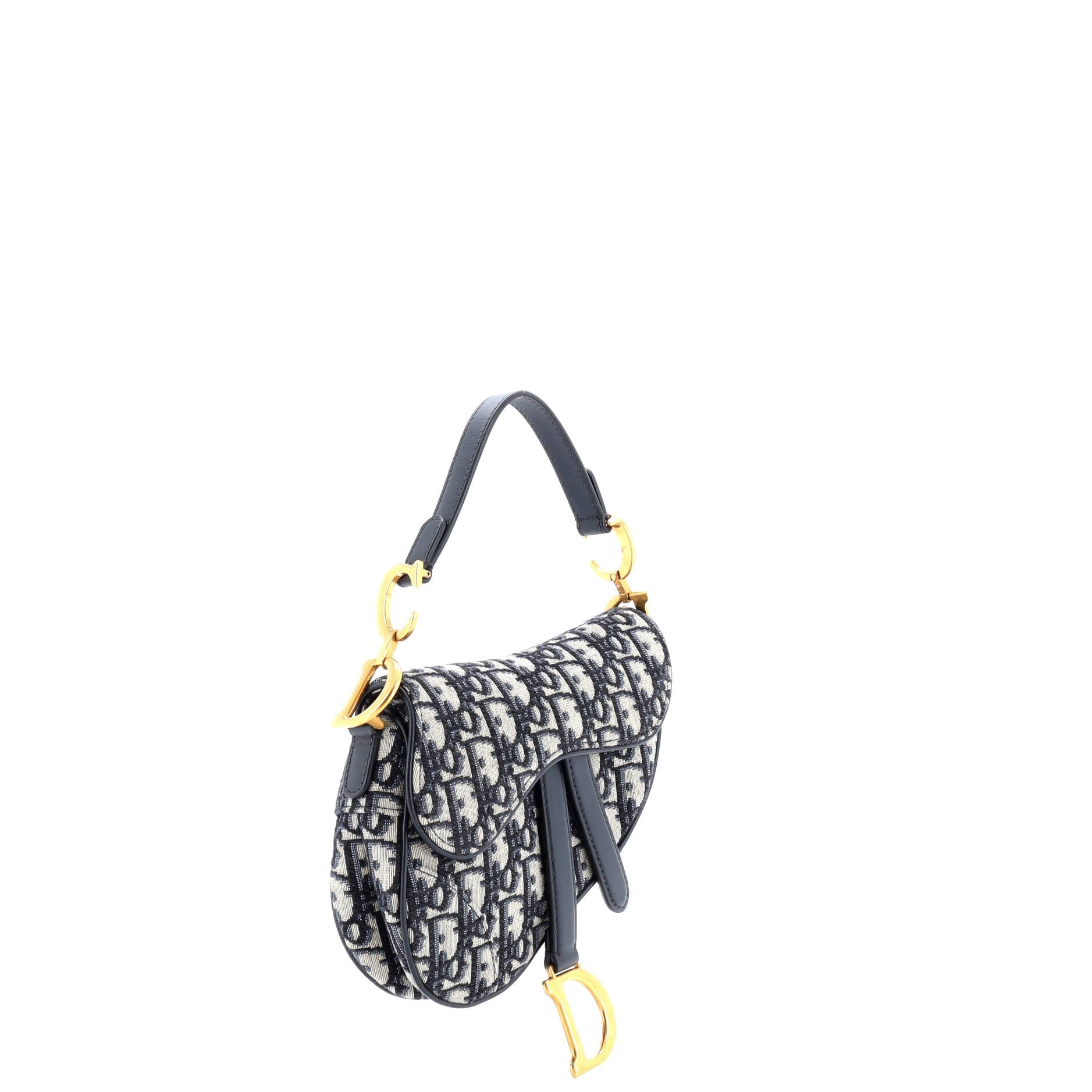 Saddle Handbag Oblique Canvas Mini