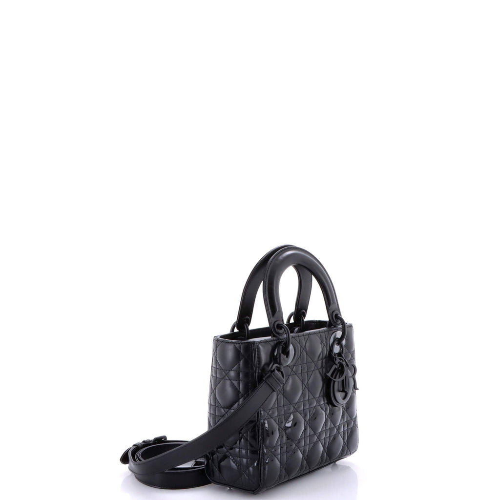 Lady Dior Bag Cannage Quilt Gradient Patent Small
