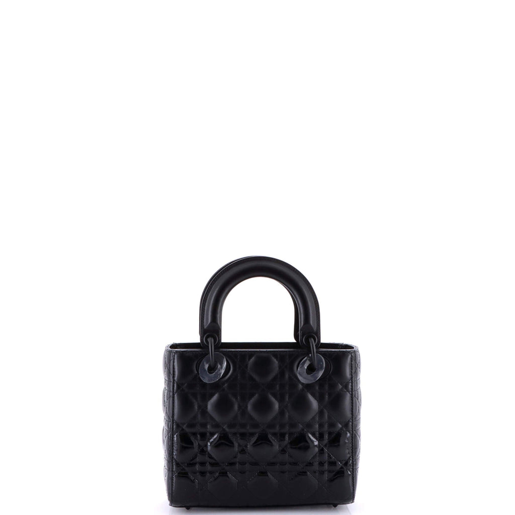 Lady Dior Bag Cannage Quilt Gradient Patent Small