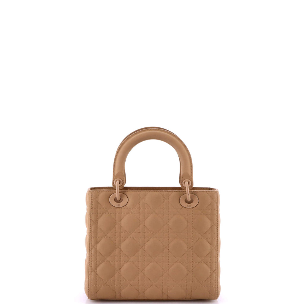 Ultra Matte Lady Dior Bag Cannage Quilt Calfskin Medium